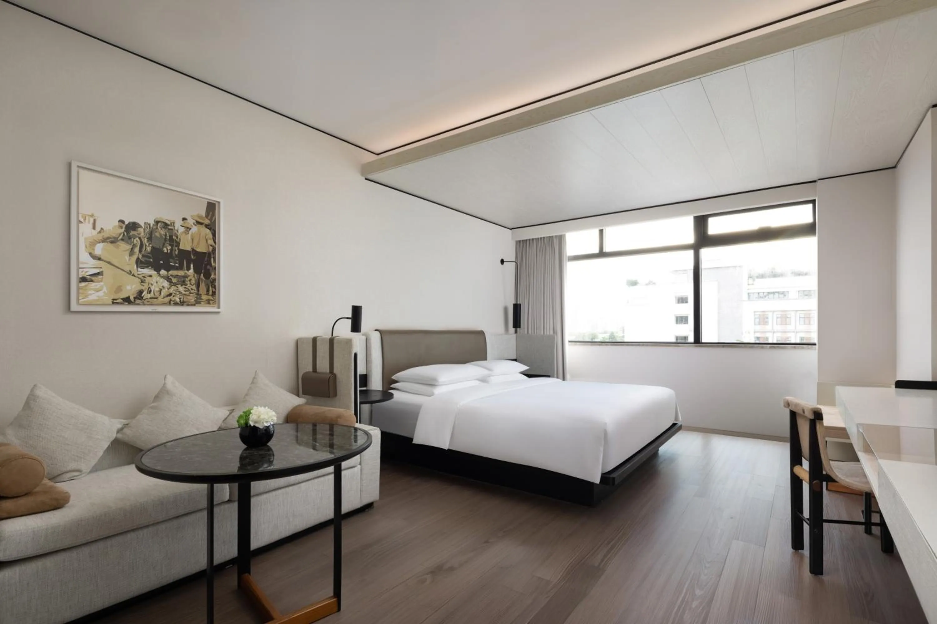 Bed in Mumian Shenzhen Luohu JDV by Hyatt