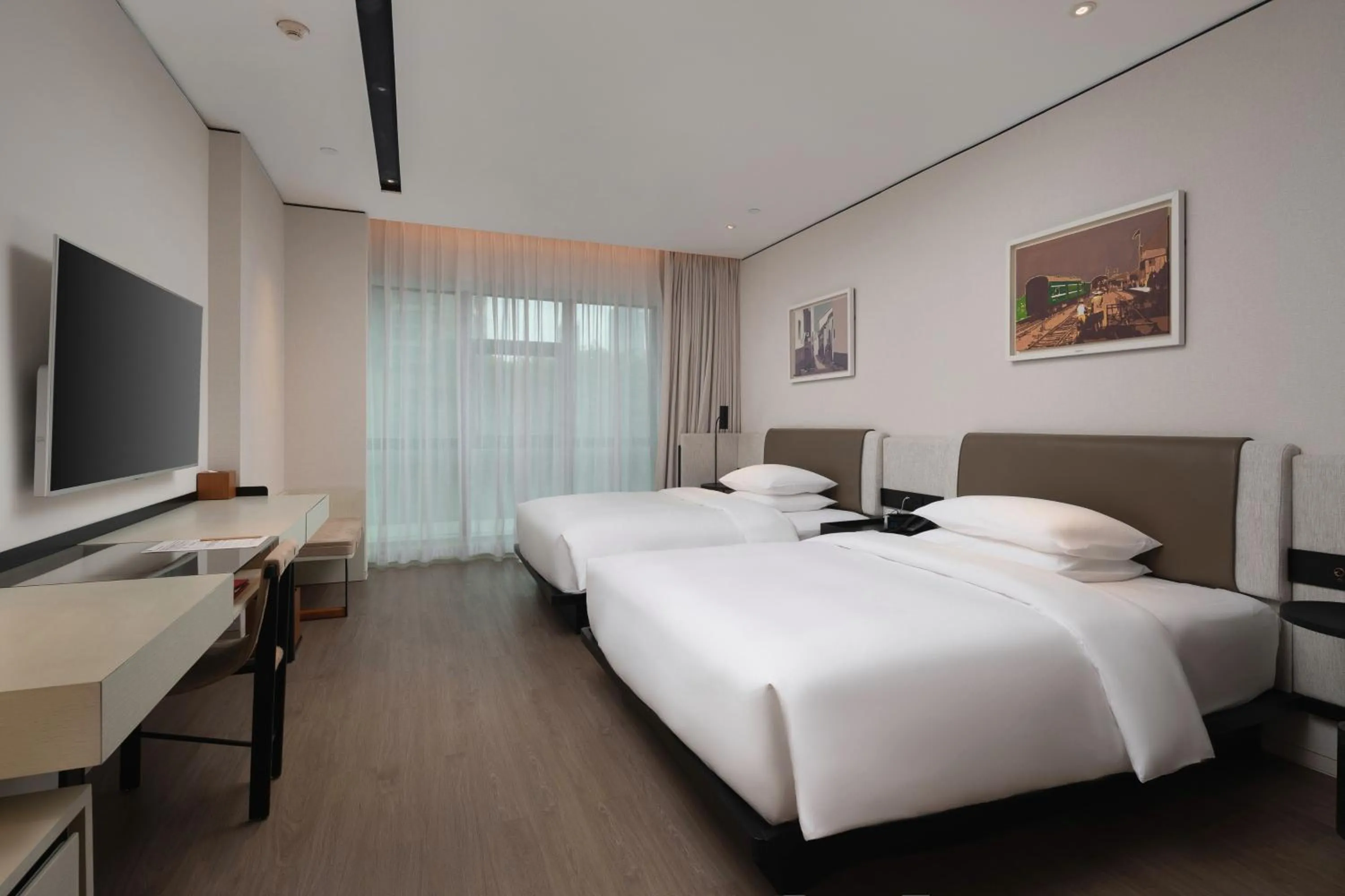 Bed in THE MUMIAN HOTEL Shenzhen luohu