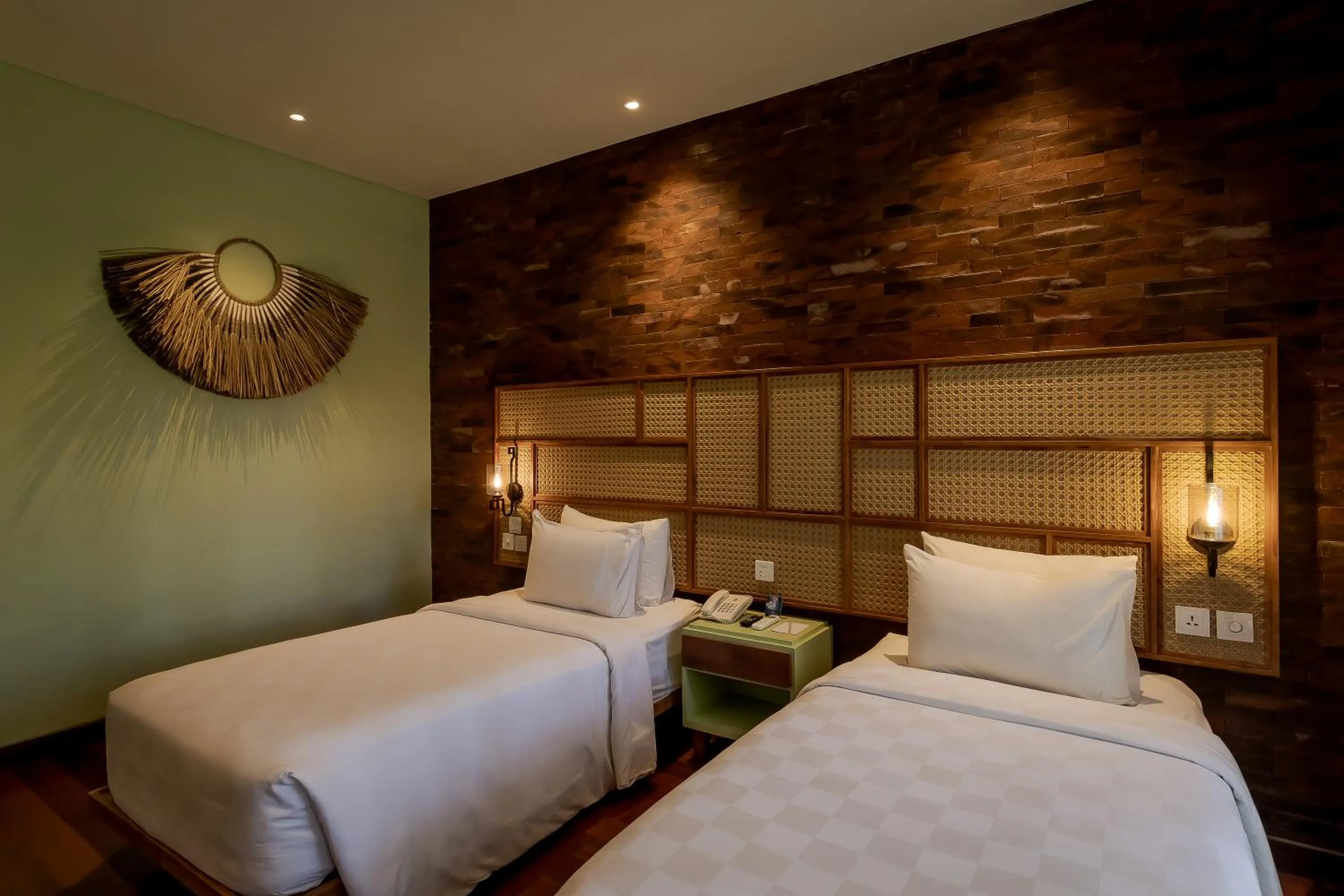 Bed in Fourteen Roses Boutique Hotel, Kuta