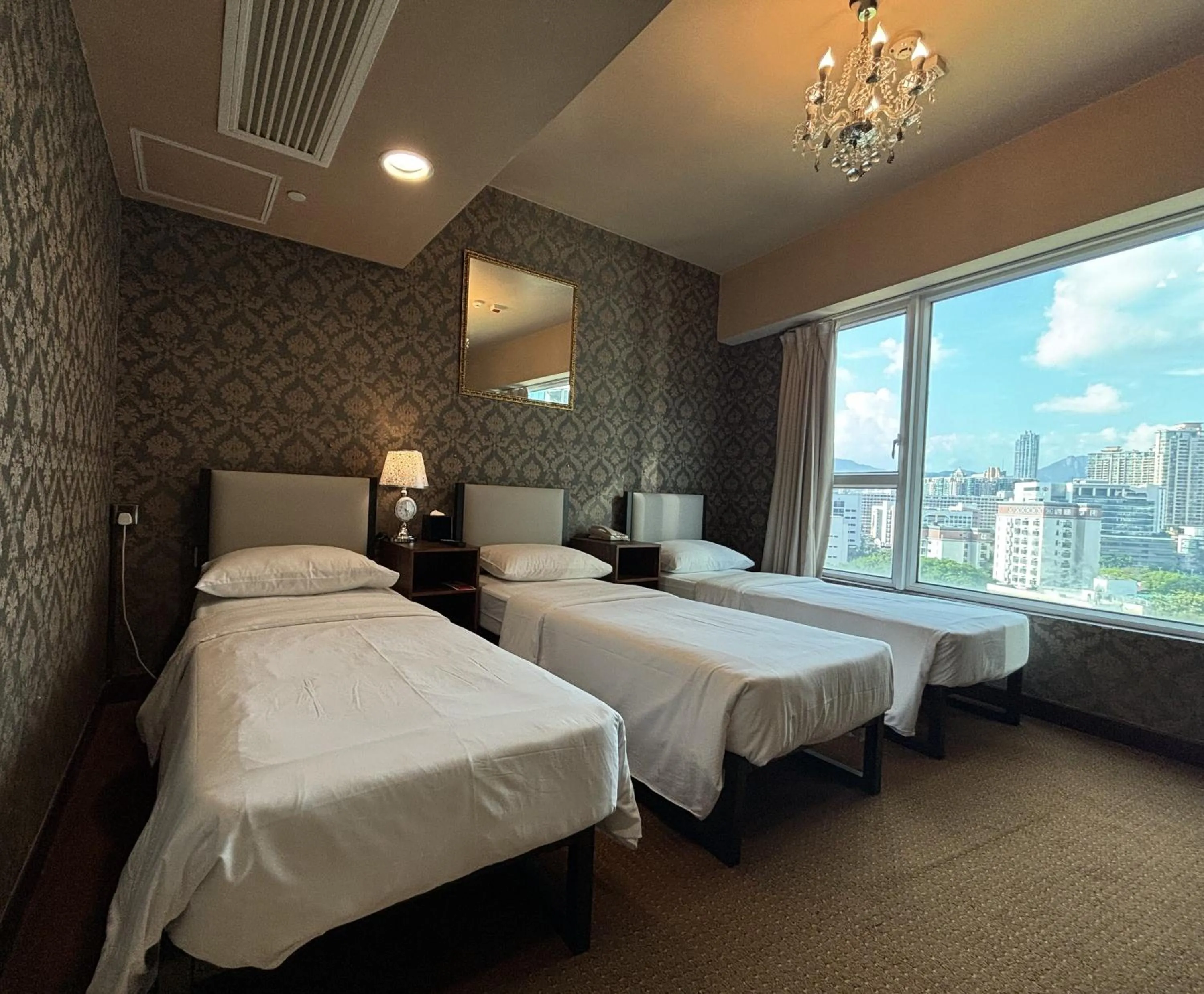 Bed in Ramada Grand Tsim Sha Tsui