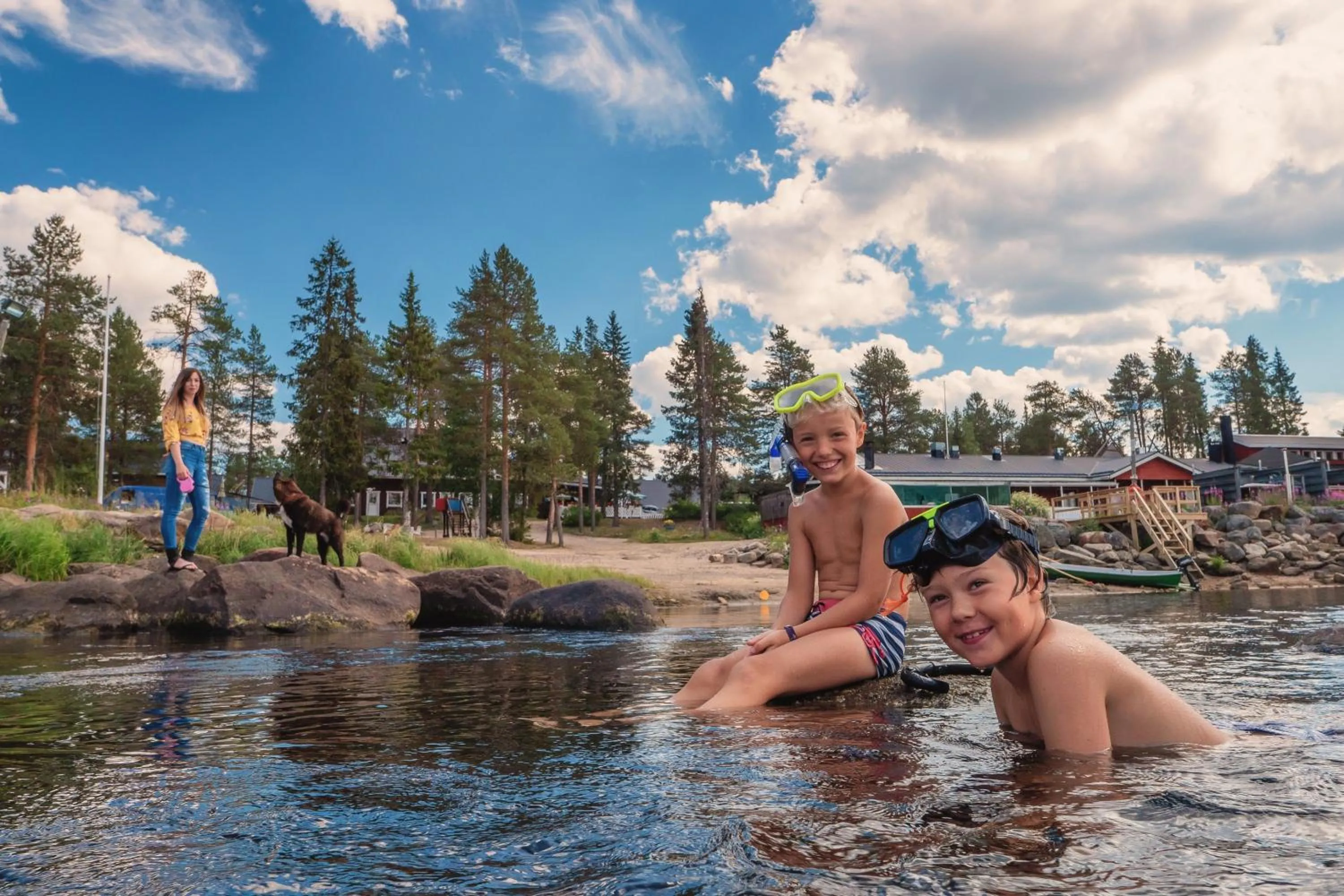 Beach in Harriniva Adventure Resort Cabins