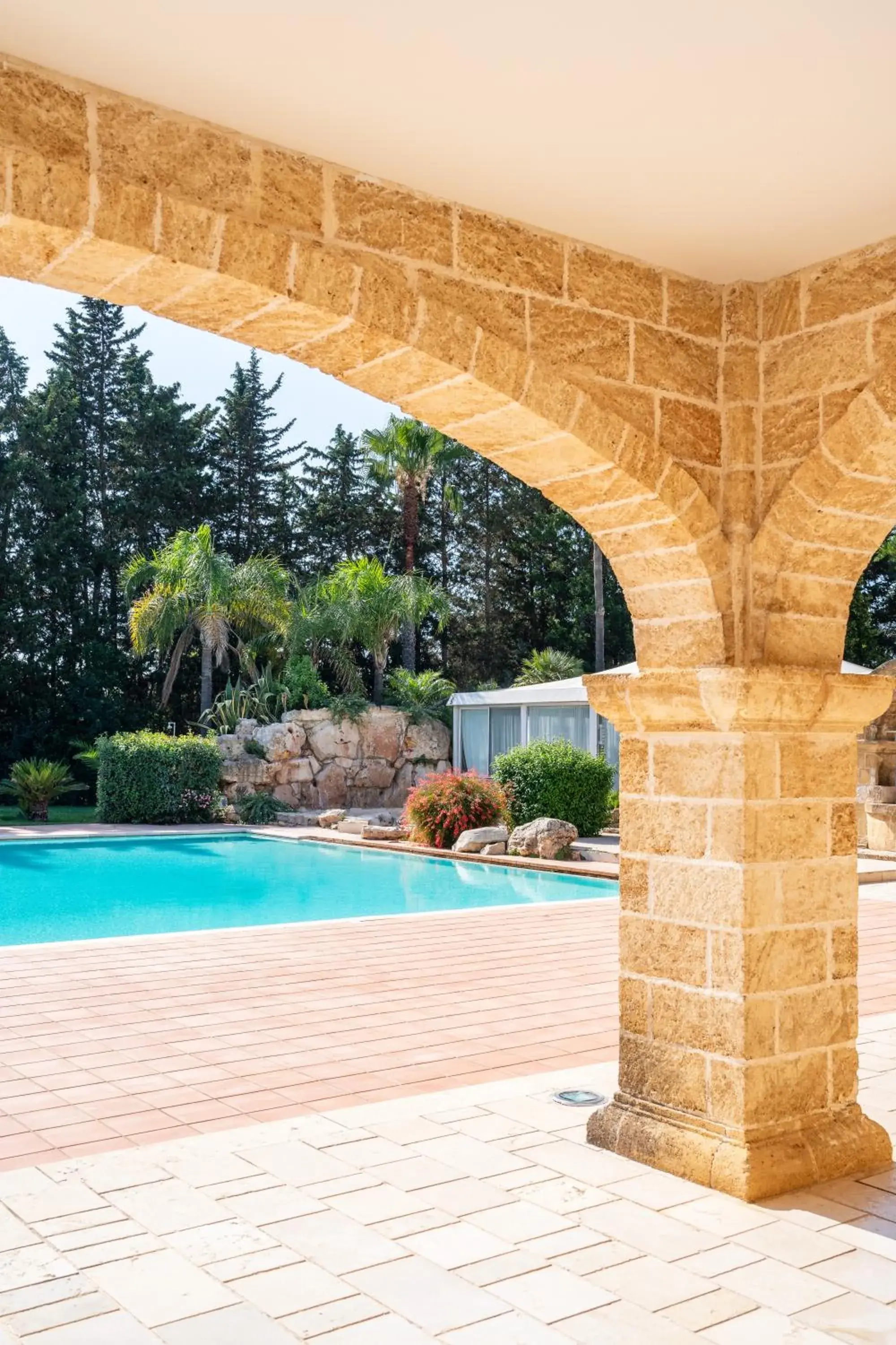 Pool view in Antica Masseria Martuccio Pool view in Antica Masseria Martuccio