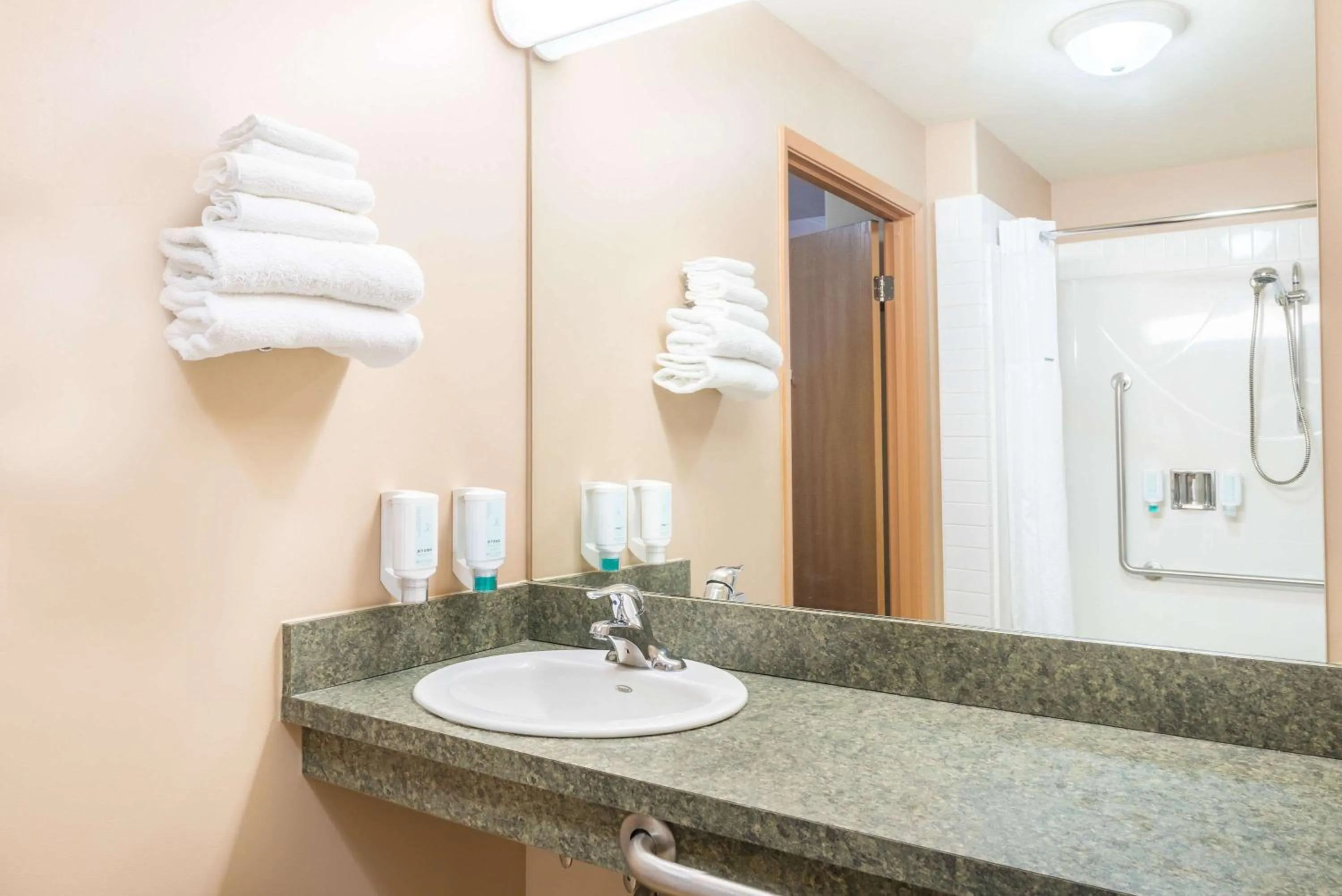 Bathroom in Super 8 by Wyndham St Johns