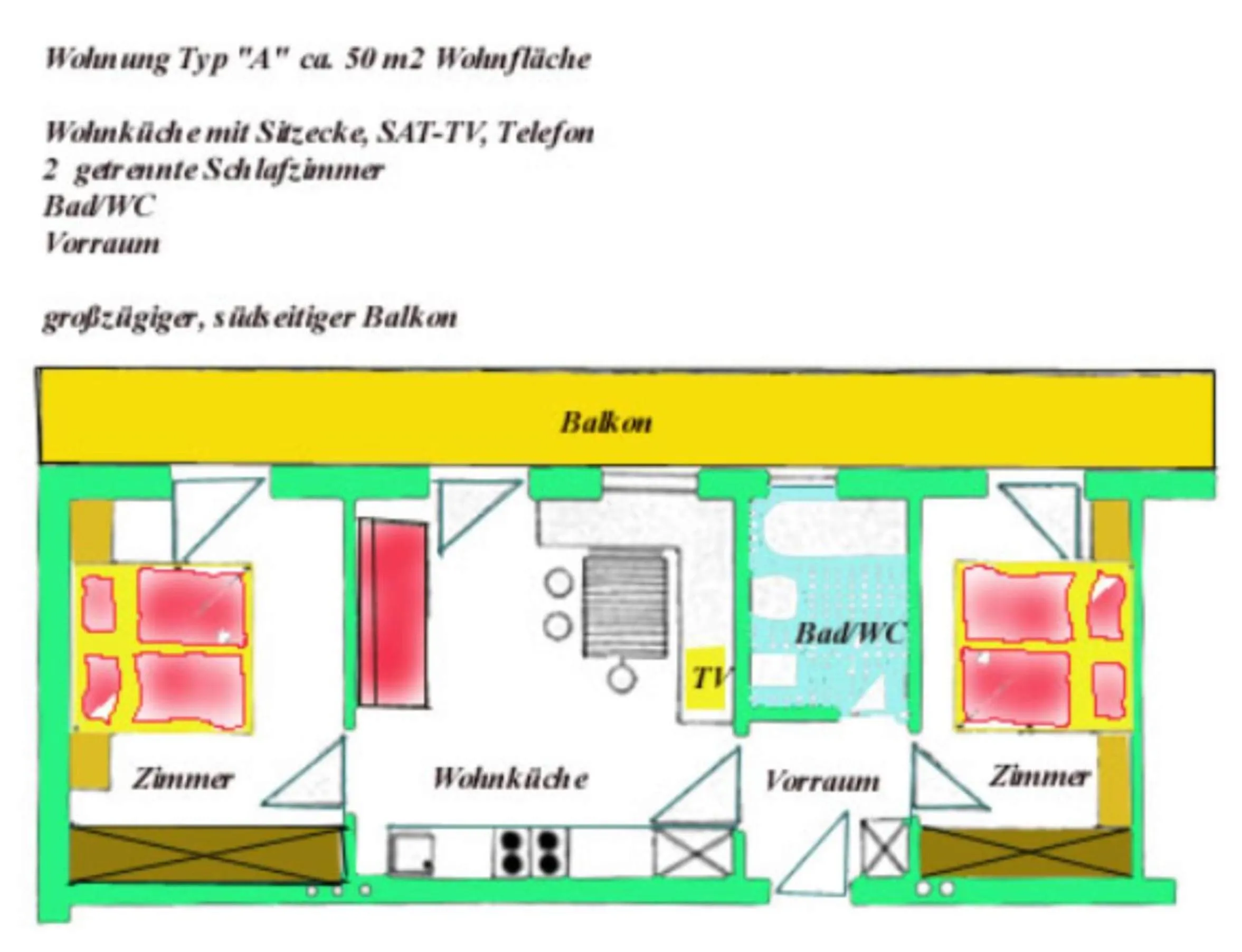 Decorative detail in Appartementhaus zur Loipe