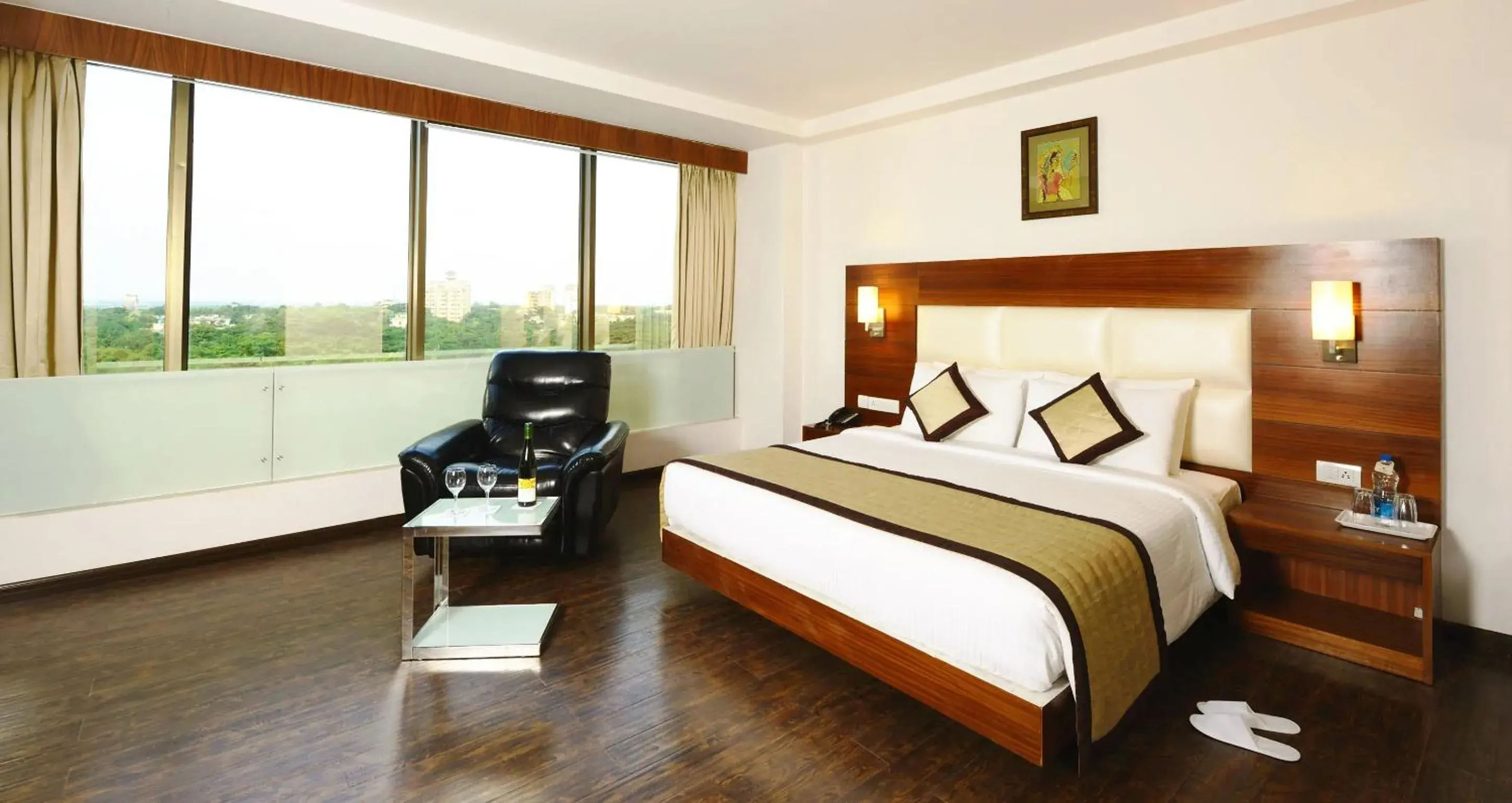 Day, Bed in Hotel Sandy's Tower Day, Bed in Hotel Sandy's Tower