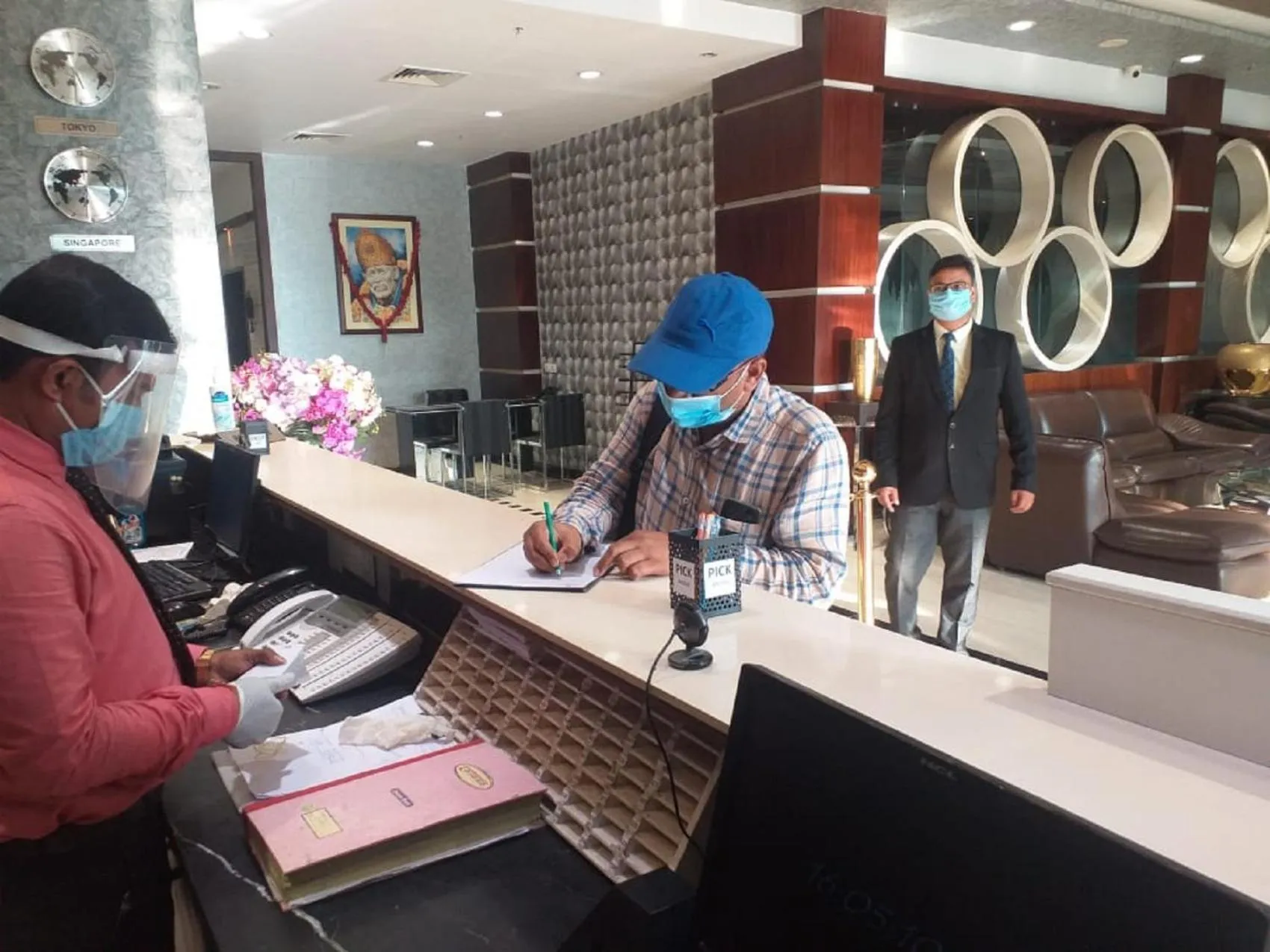 Lobby or reception in Hotel Sandy's Tower