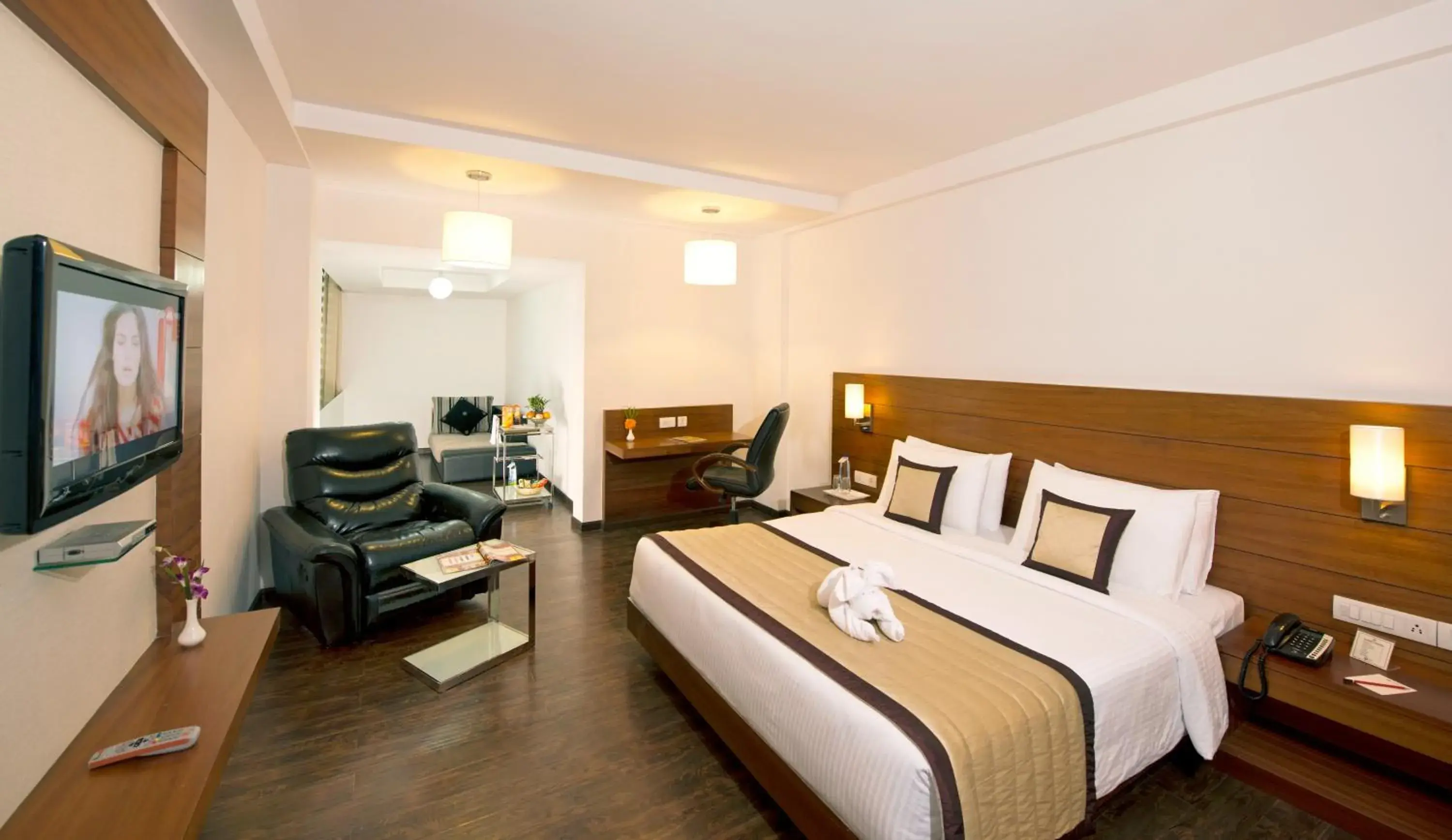 Bed in Hotel Sandy's Tower Bed in Hotel Sandy's Tower