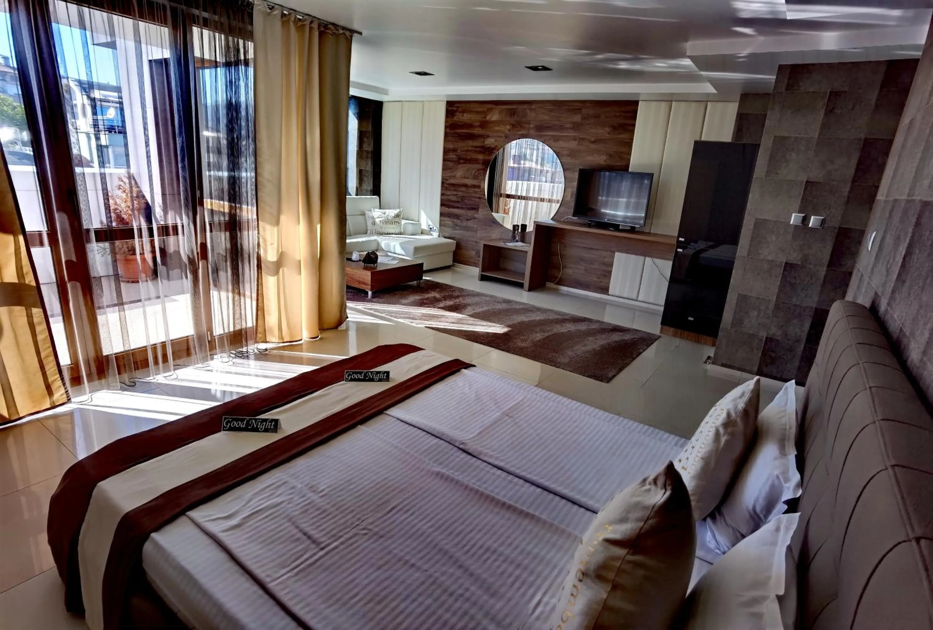 Bed in Hotel Acktion