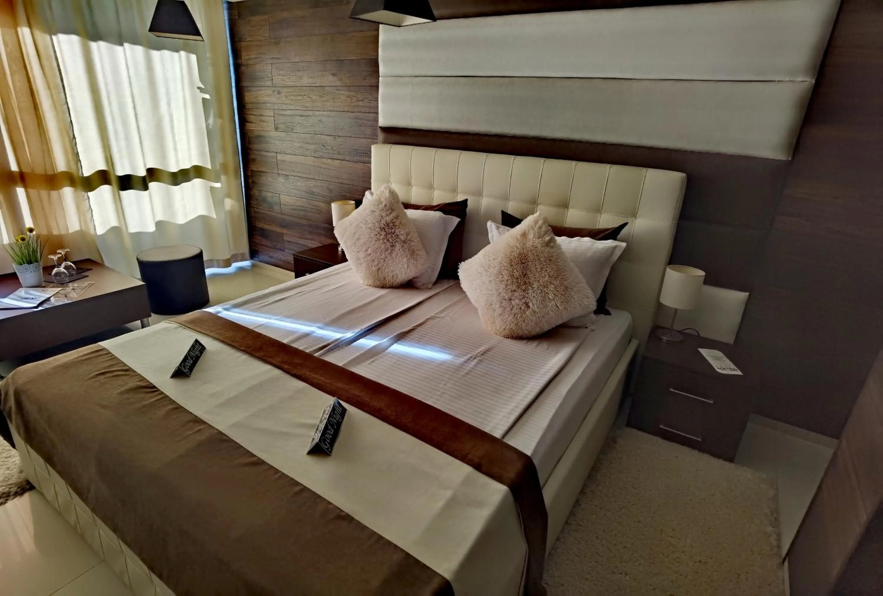 Bed in Hotel Acktion