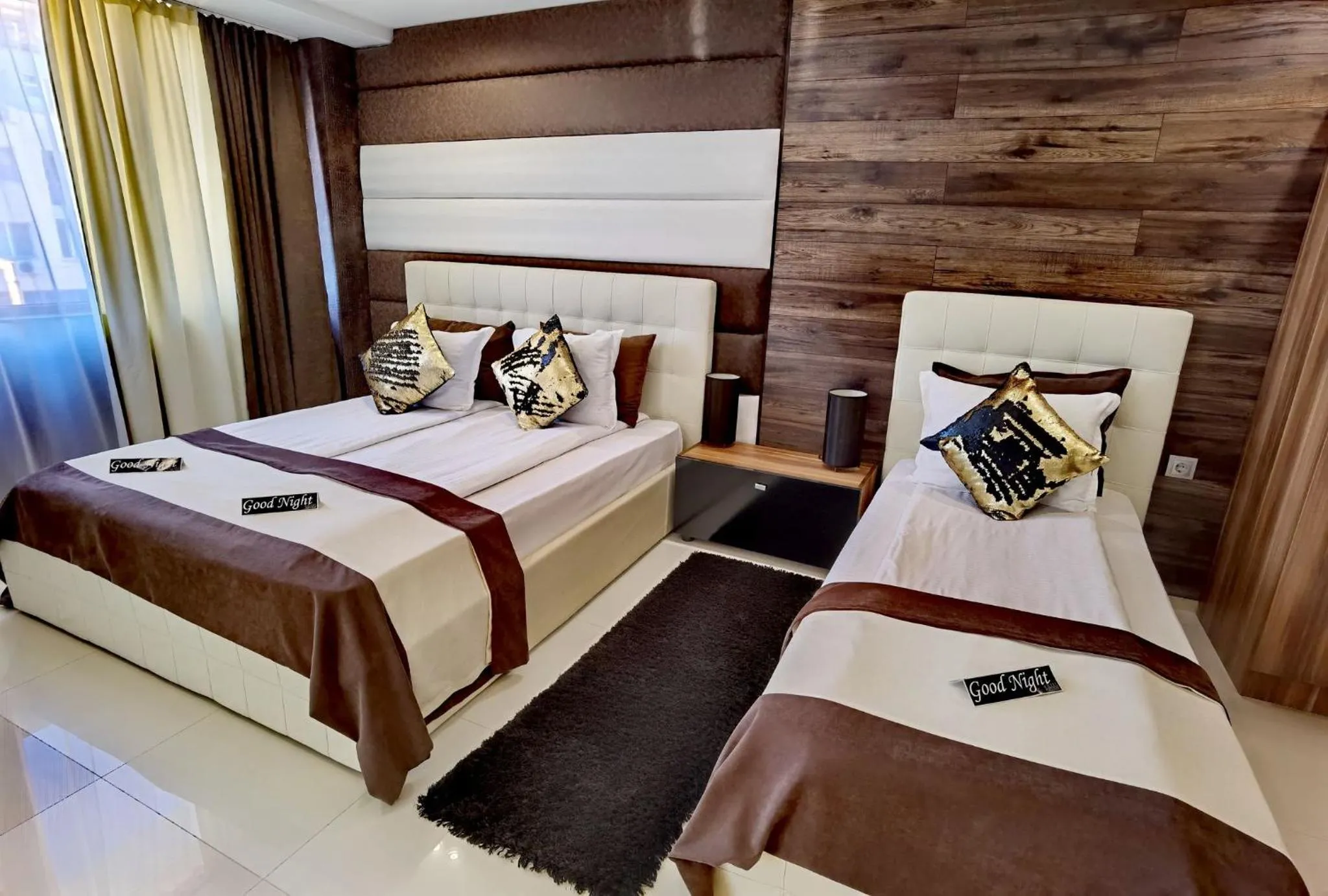 Bed in Hotel Acktion