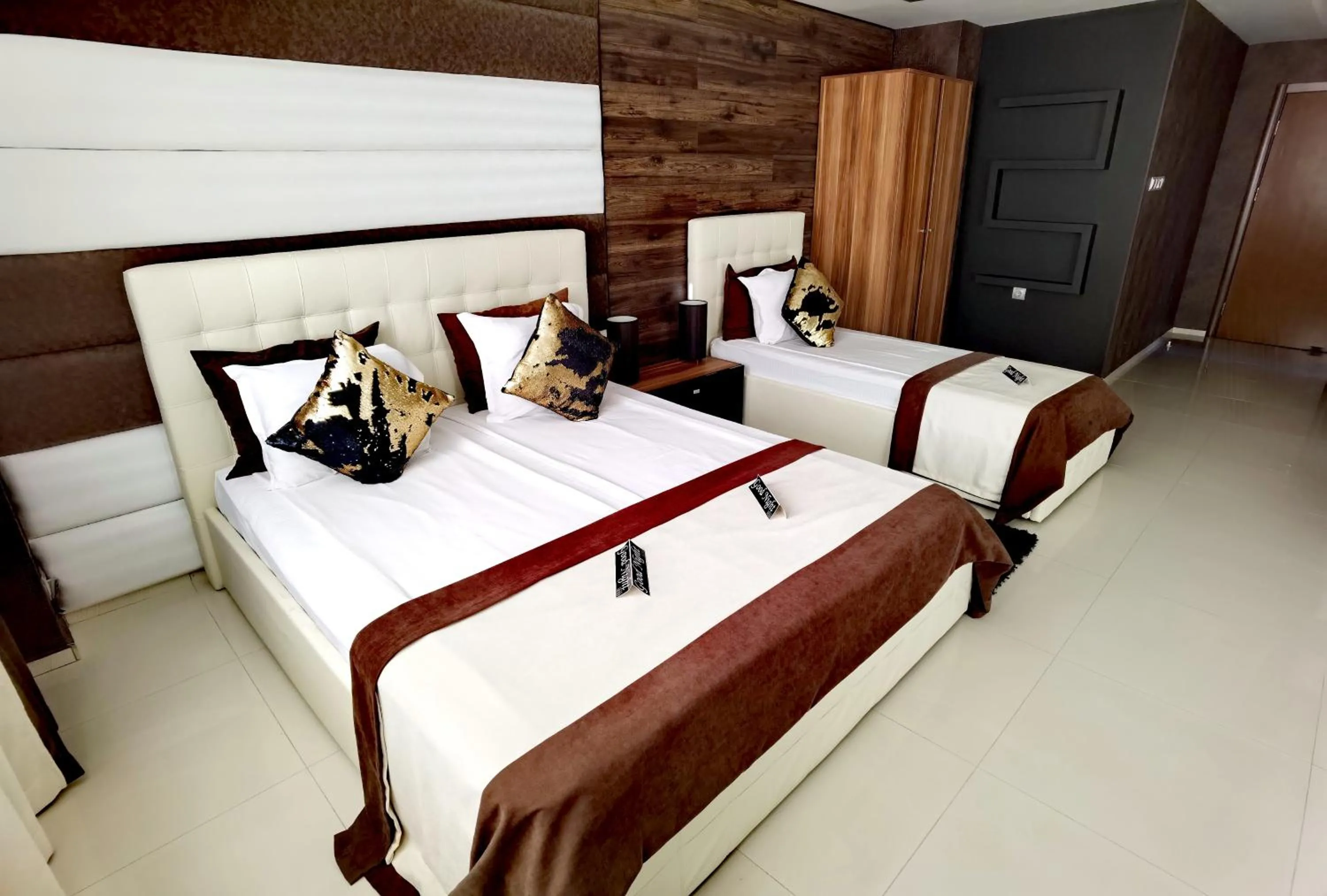 Bed in Hotel Acktion