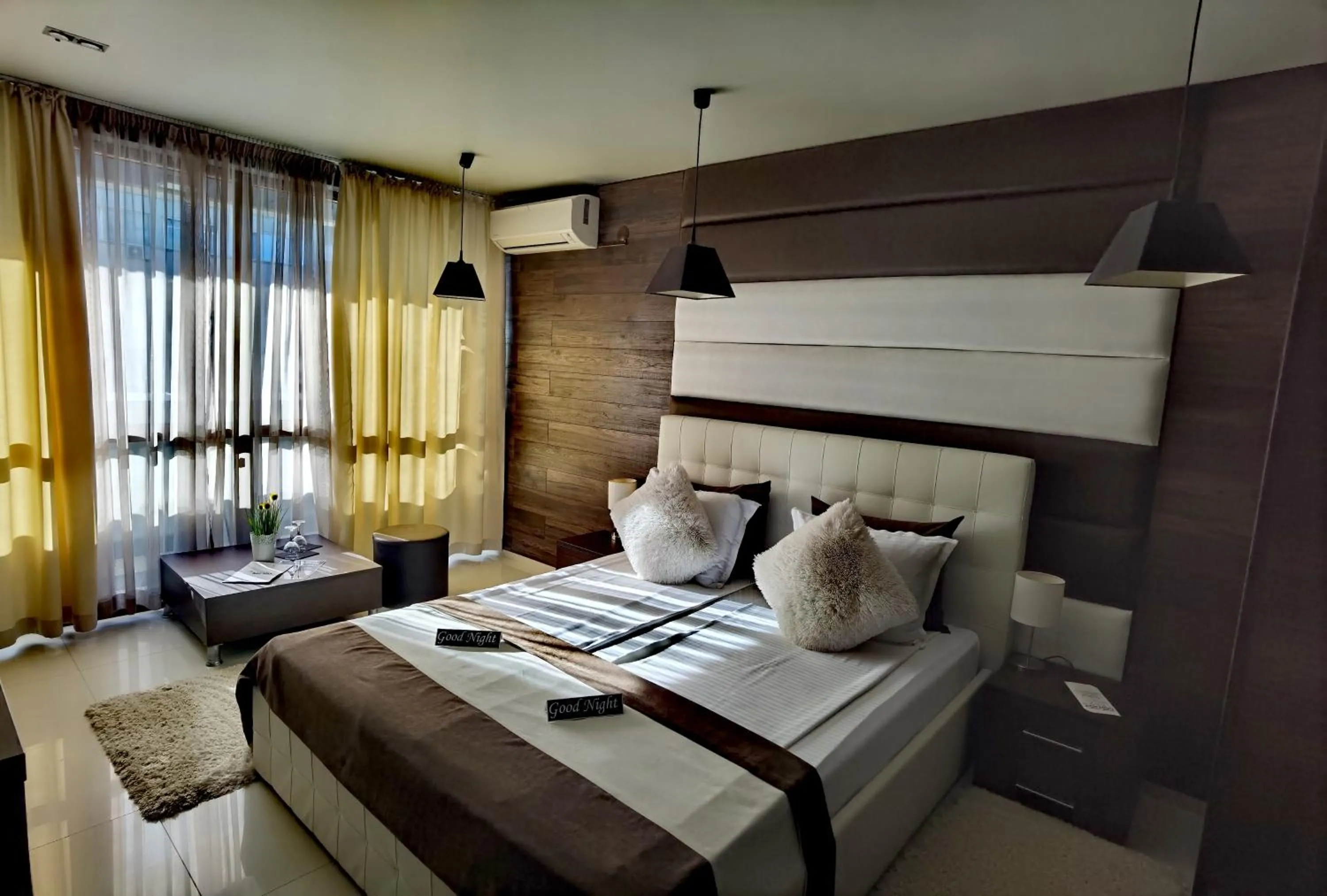 Bed in Hotel Acktion