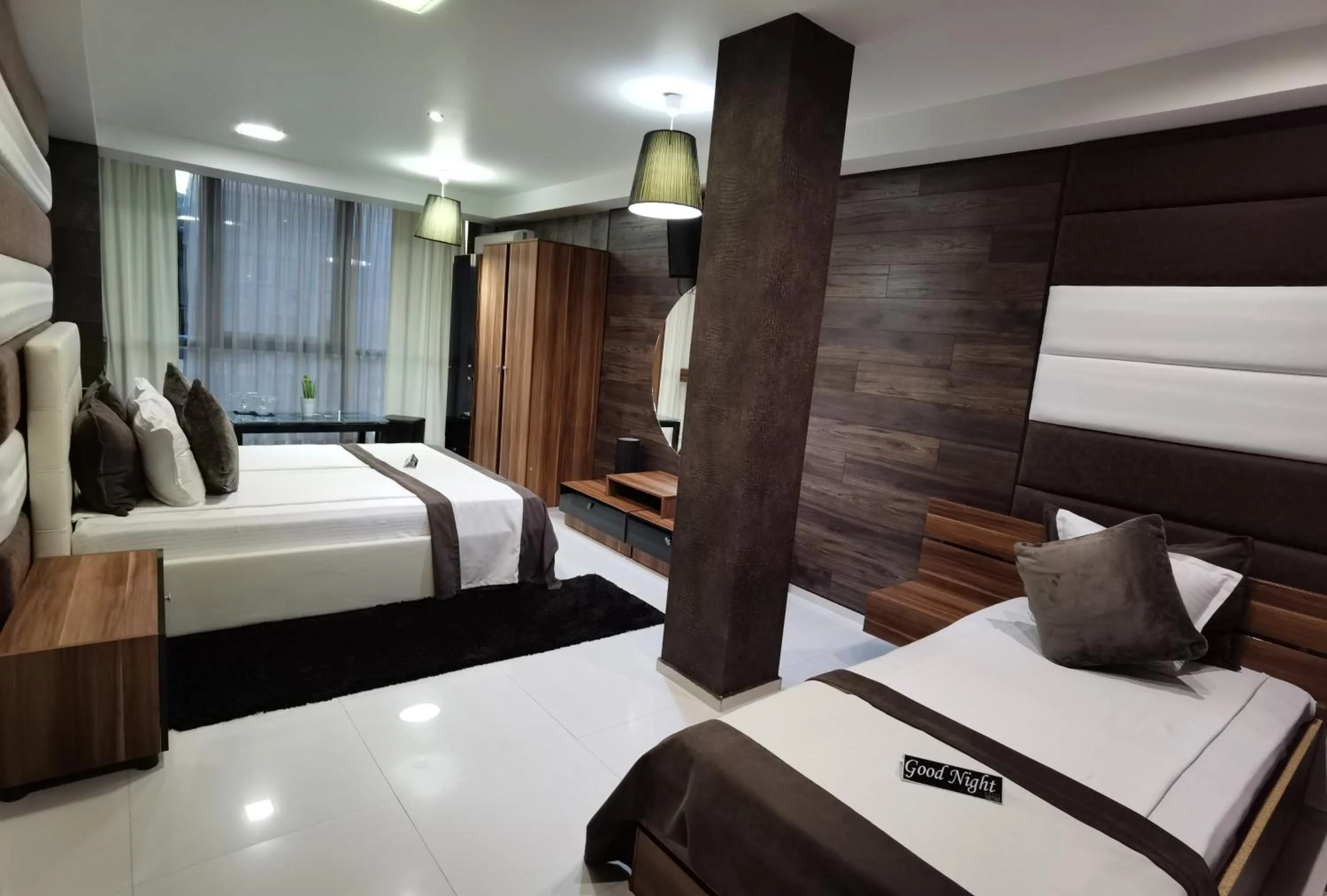 Bed in Hotel Acktion