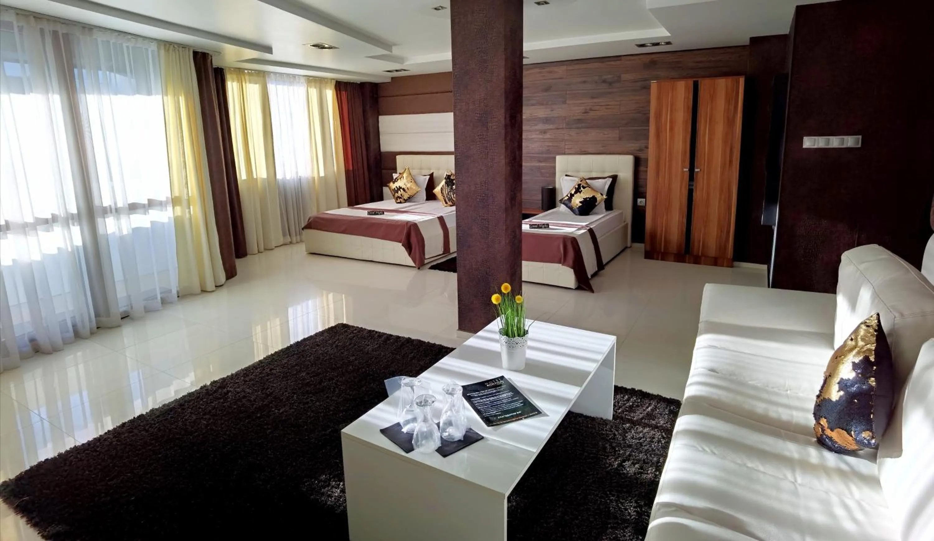 Bed in Hotel Acktion