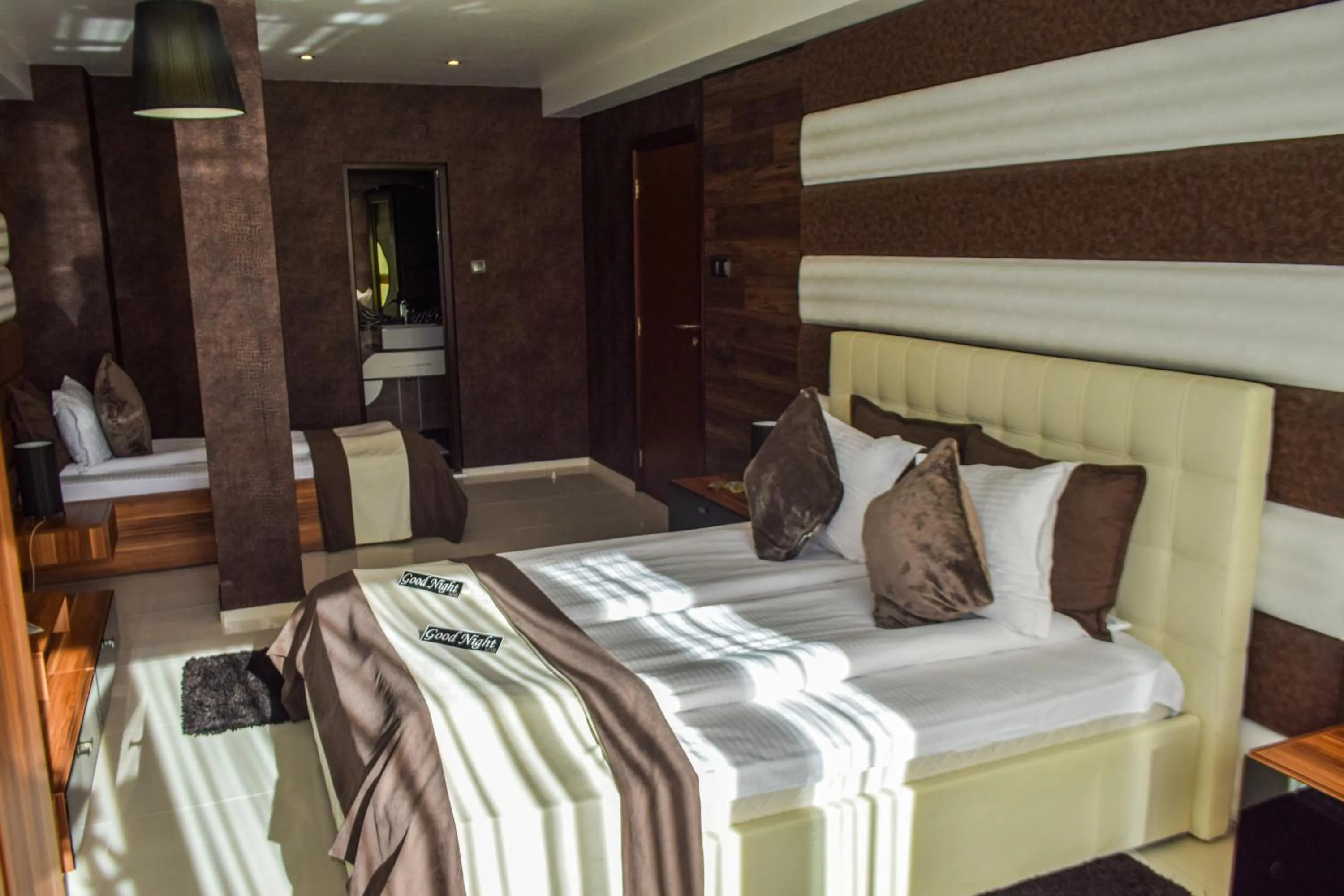 Bed in Hotel Acktion