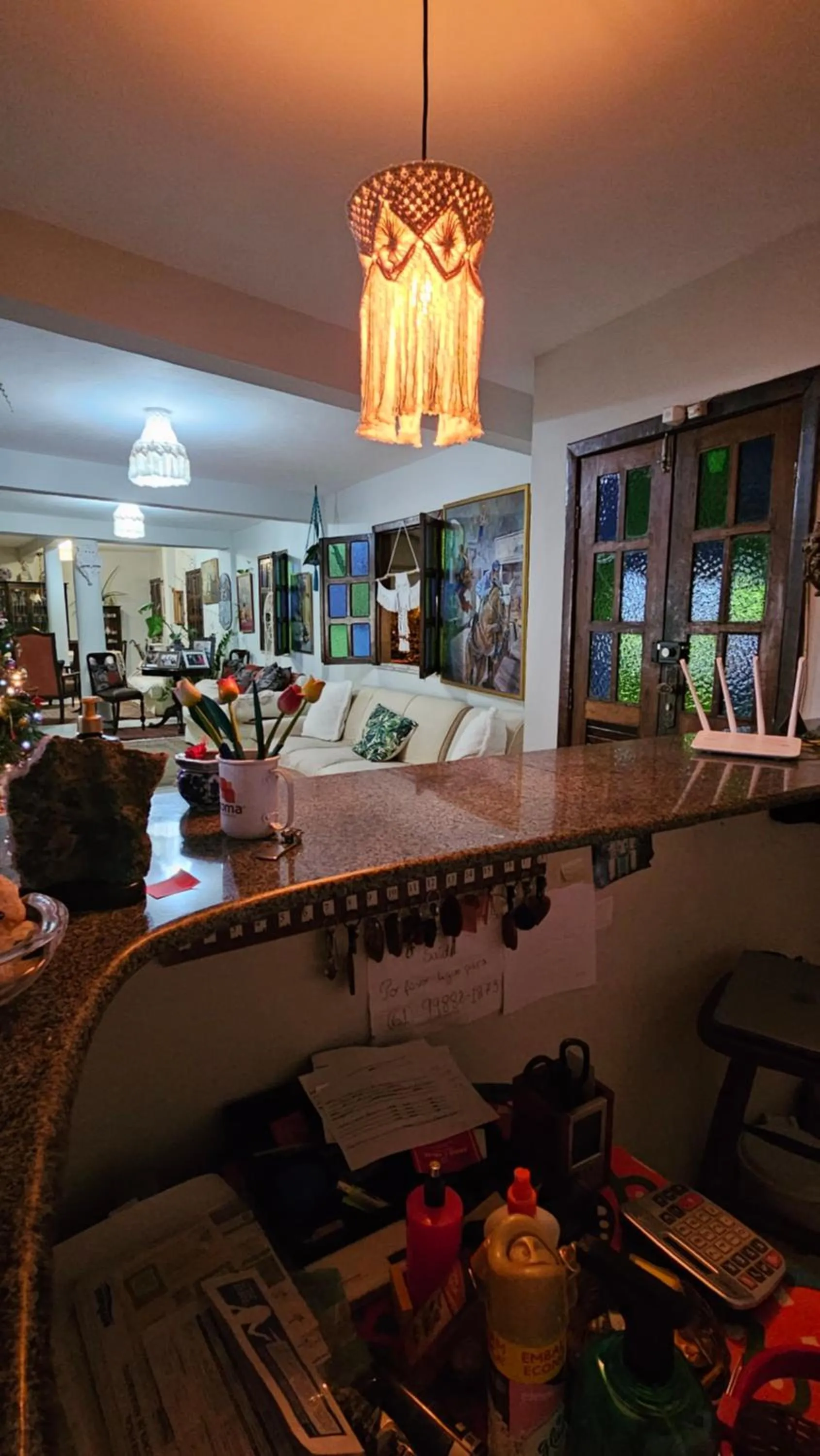 Communal lounge/ TV room in Pousada Mikaela Arraial