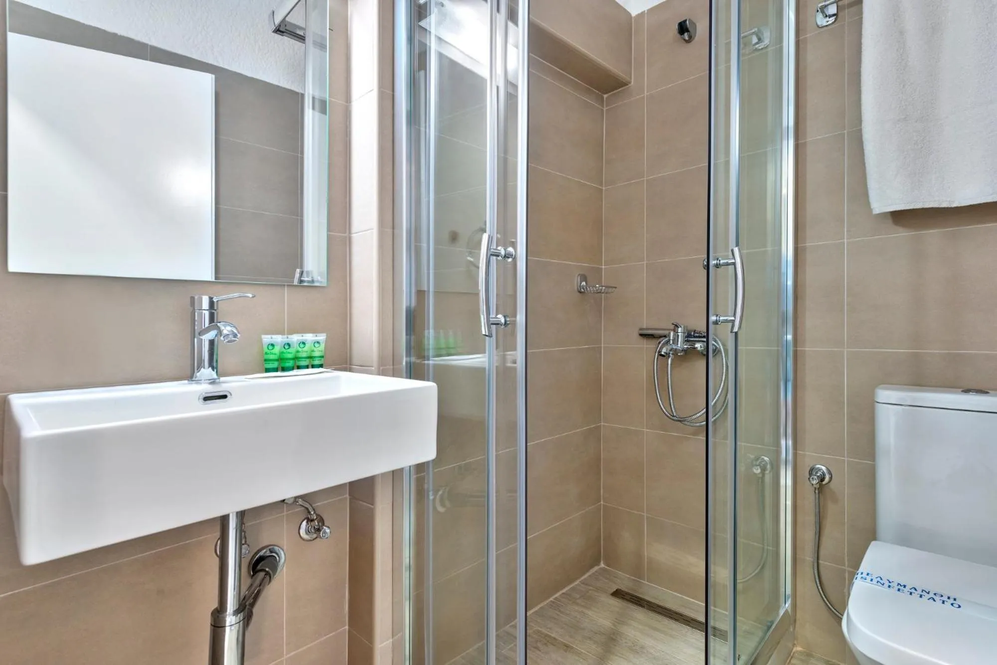 Shower in Halaris Rooms