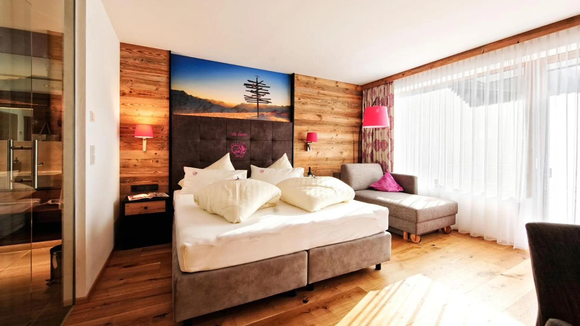 Bed in Hotel Garni Stefanie