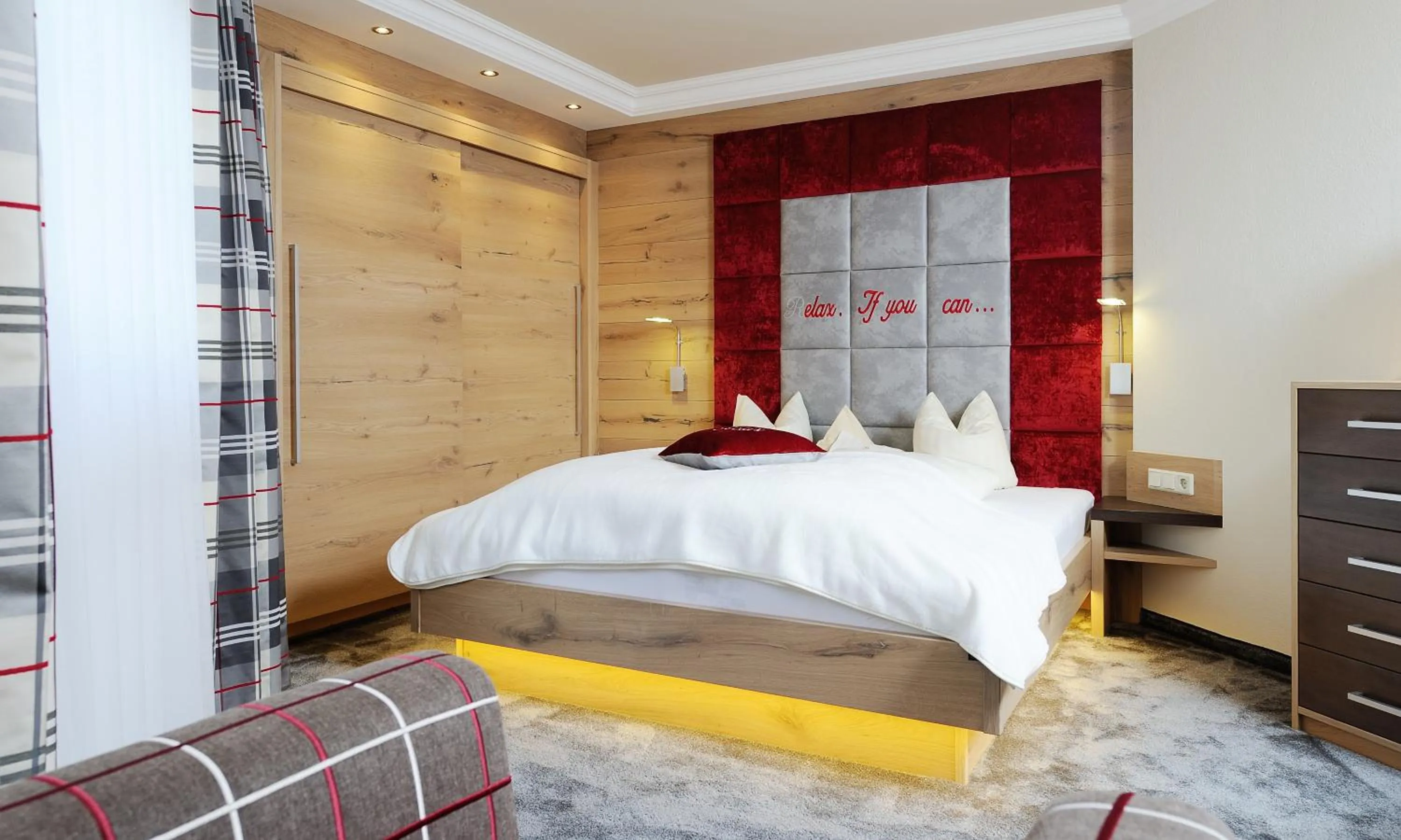 Bed in Hotel Garni Stefanie