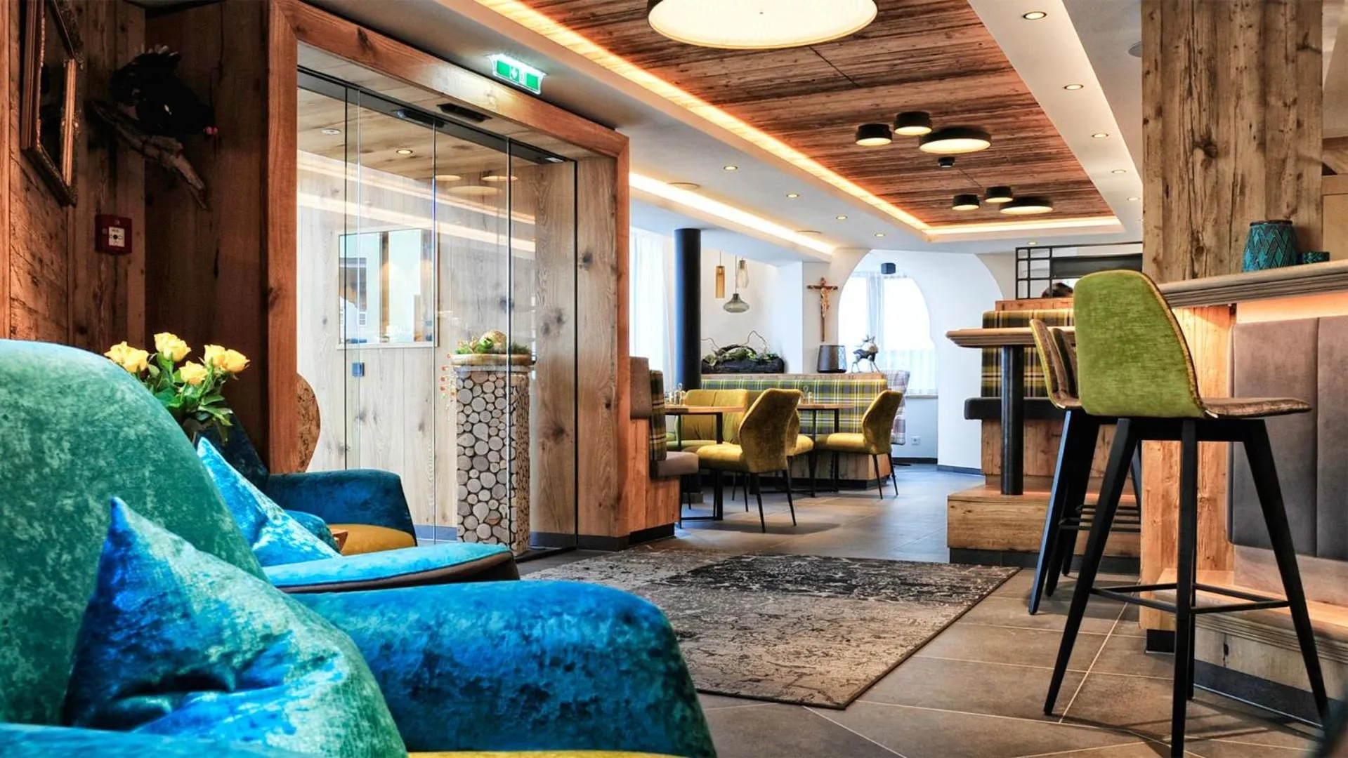 Lounge or bar in Hotel Garni Stefanie