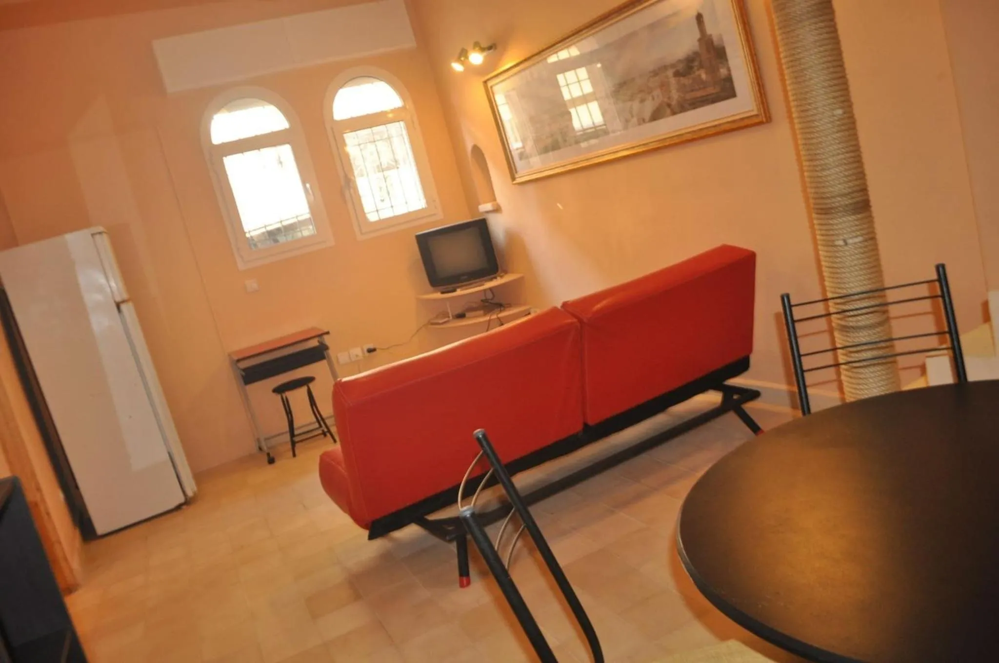 Communal lounge/ TV room in Studio Mezzanine Kasbah Tanger - Climatise