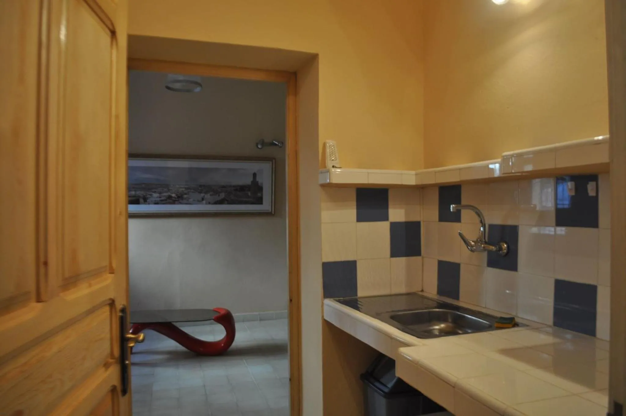 kitchen in Studio Mezzanine Kasbah Tanger - Climatise