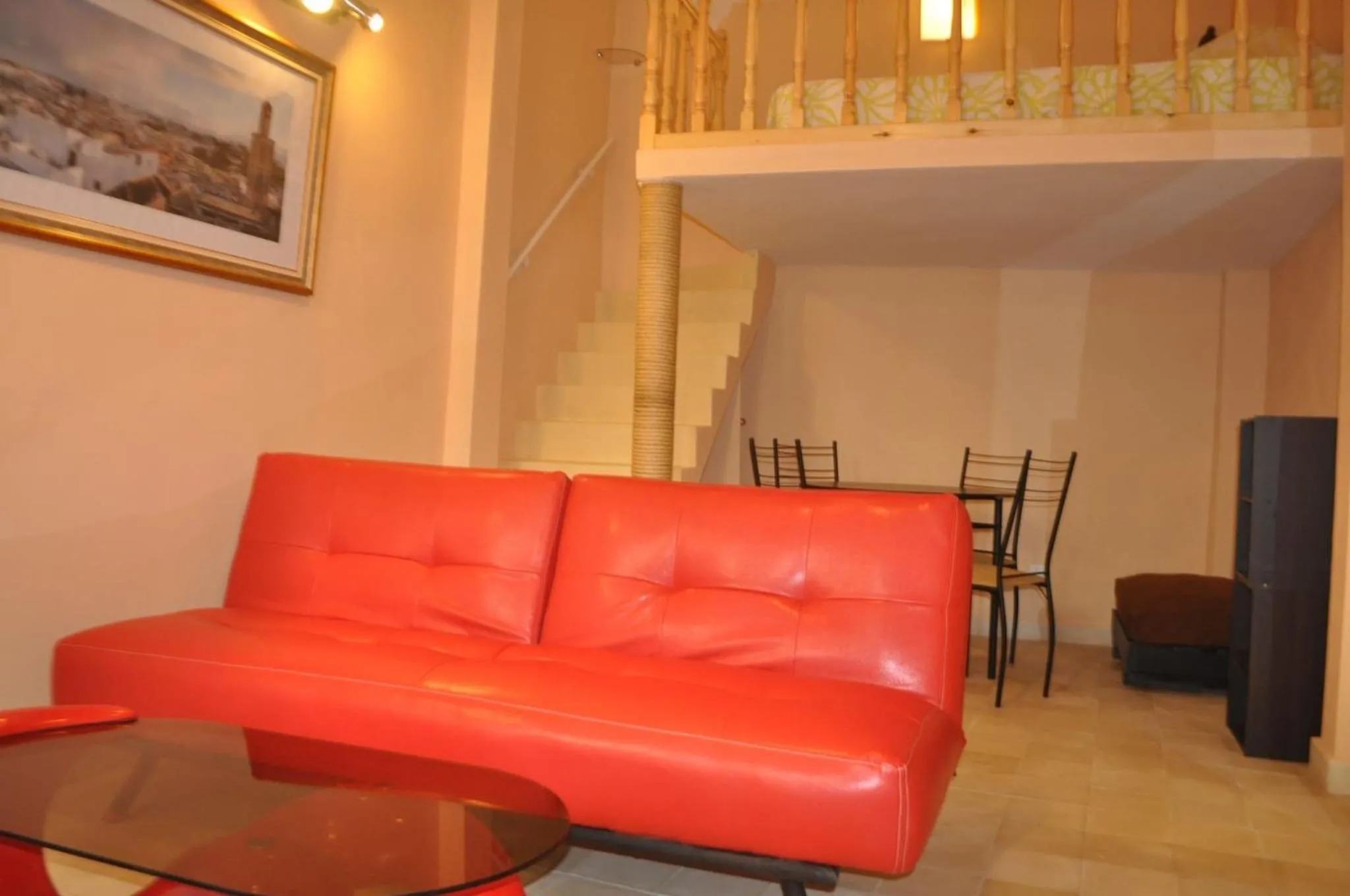 Communal lounge/ TV room in Studio Mezzanine Kasbah Tanger - Climatise