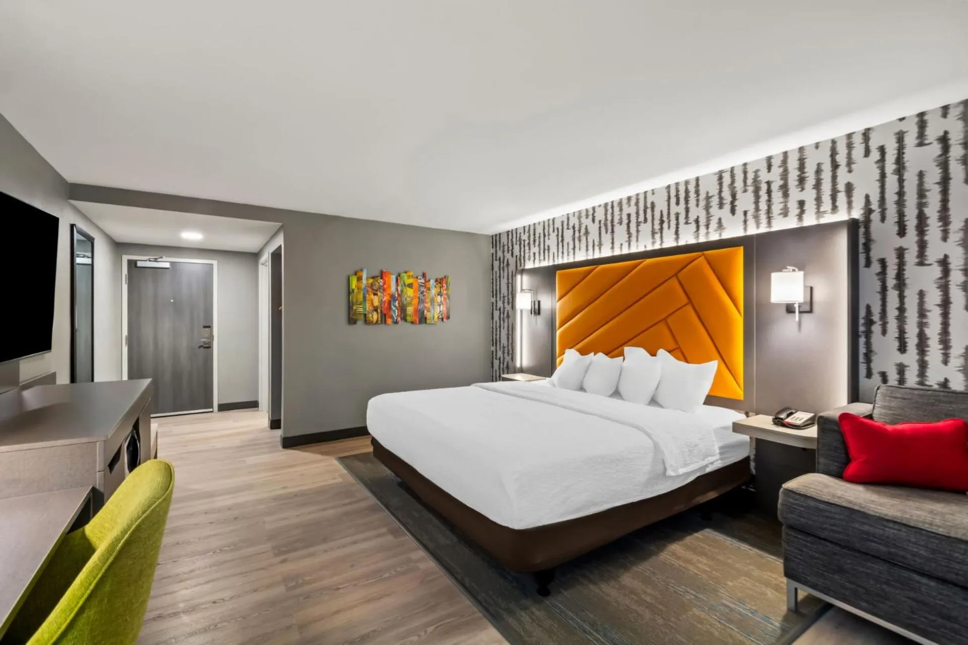 Bedroom, Bed in Hampton Inn Lexington - Georgetown I-75