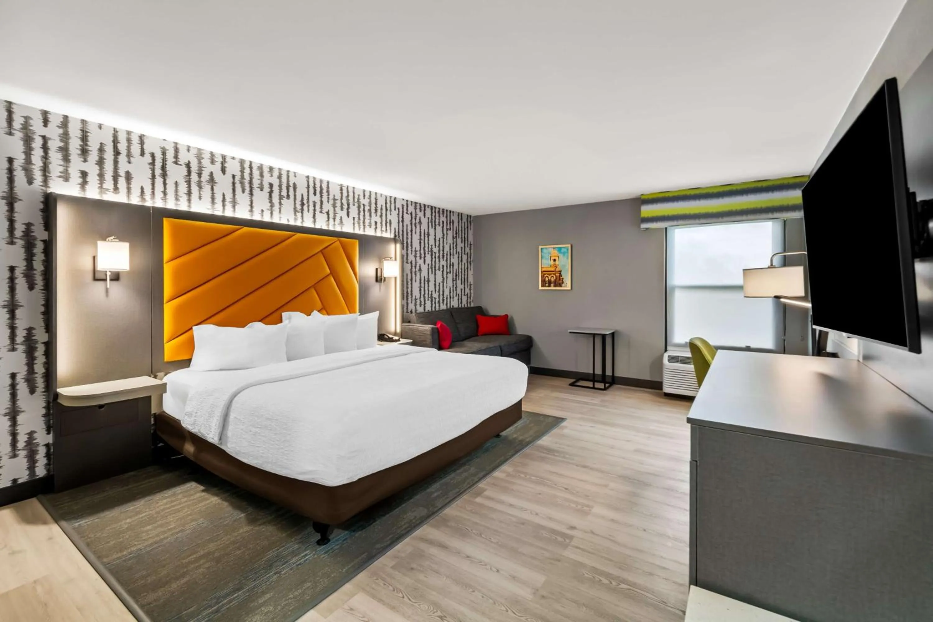 Living room, Bed in Hampton Inn Lexington - Georgetown I-75