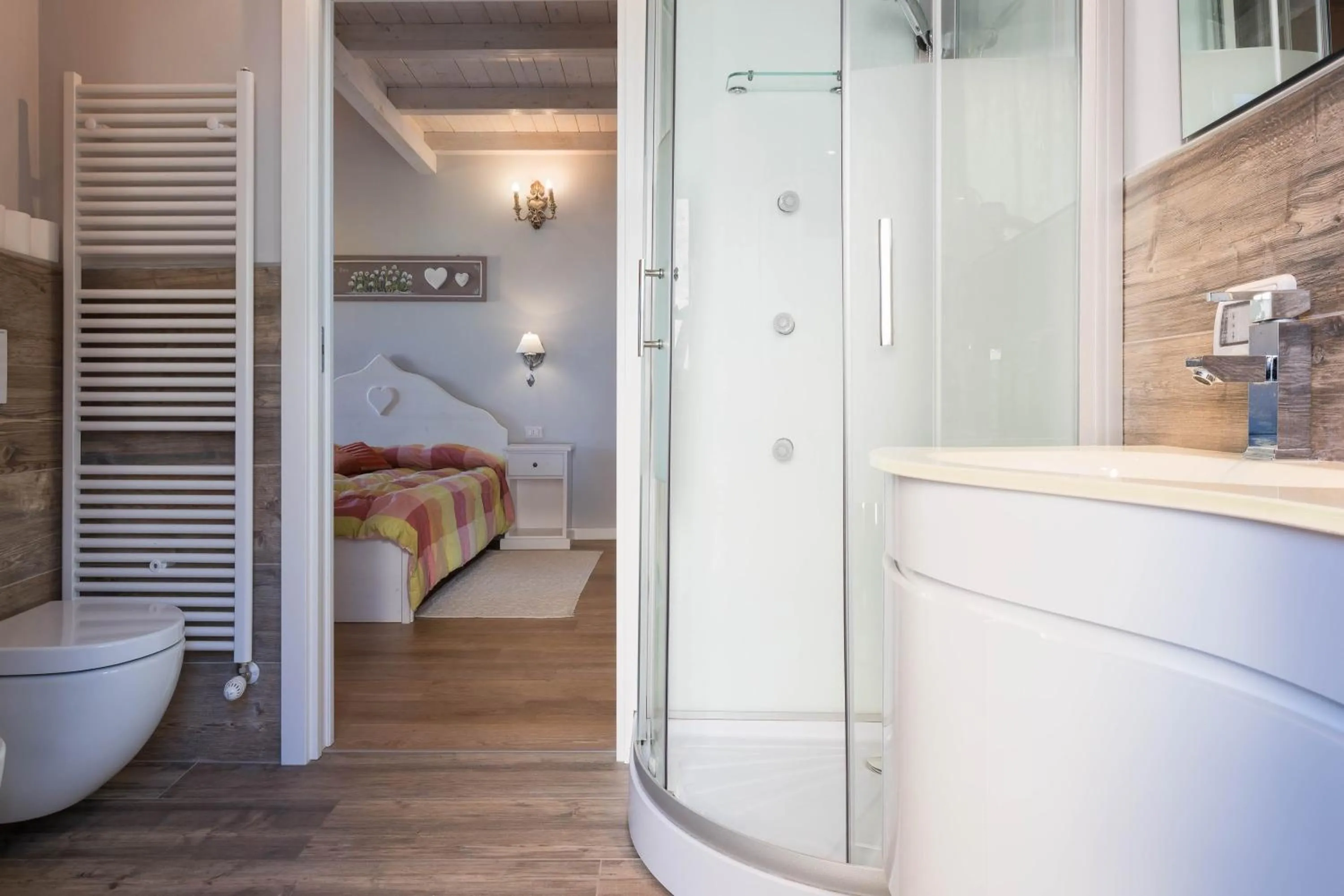 Bathroom, Bed in Locanda Zita