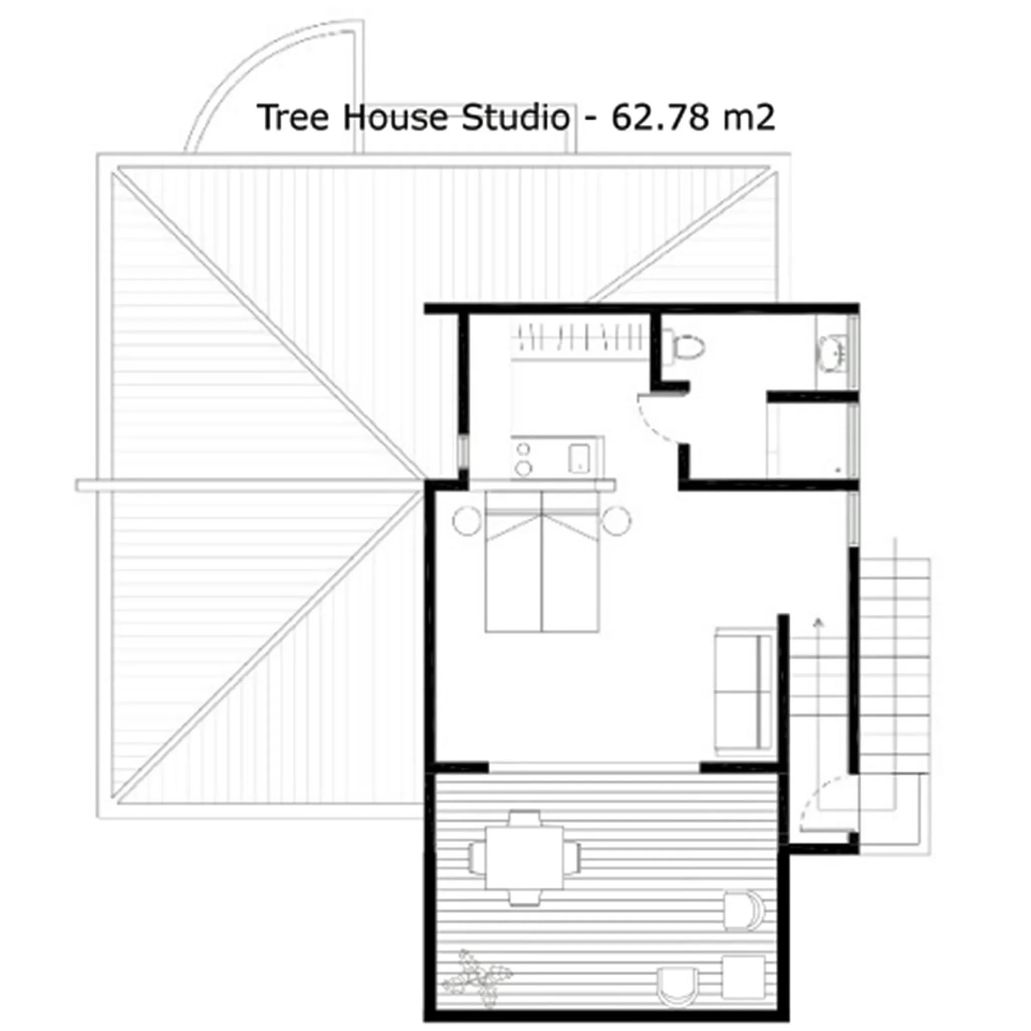 Floor plan in Casa Frangipani