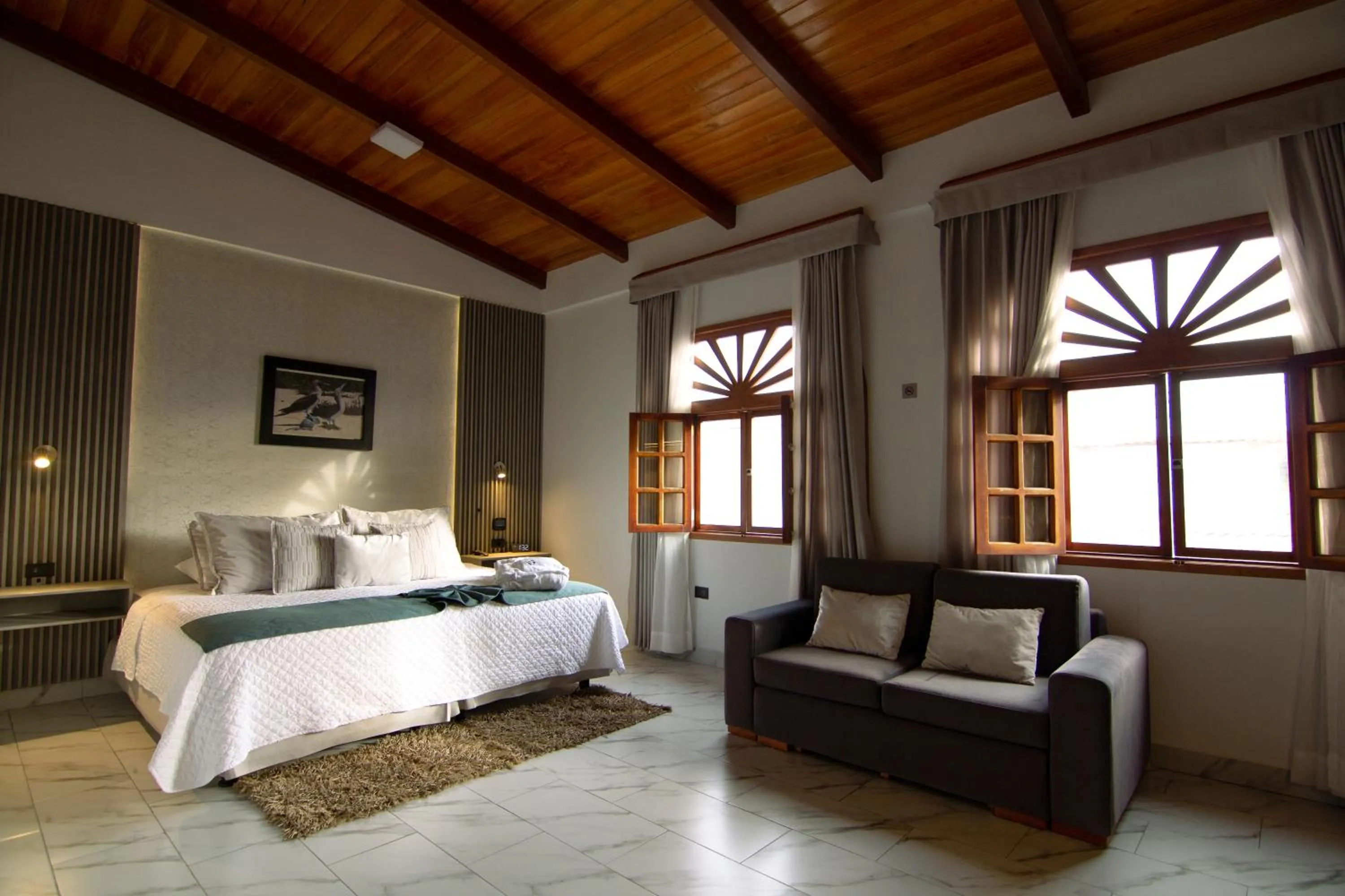 Bed in Hotel Santa Fe