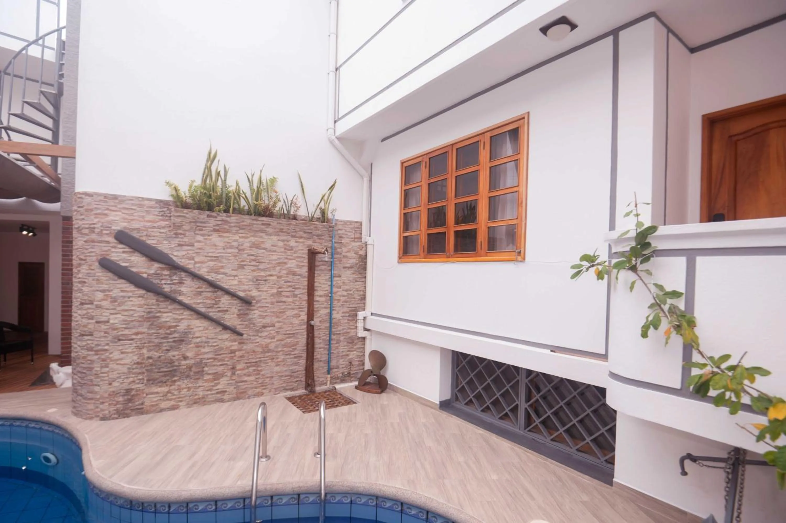 Patio in Hotel Santa Fe