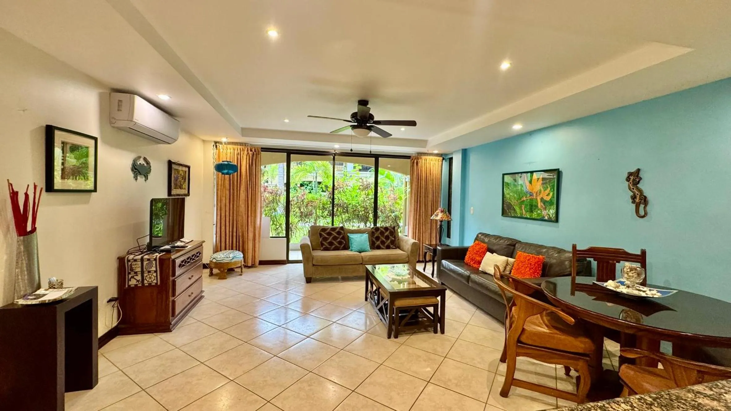 Living room in Monte Carlo Luxury Condominiums