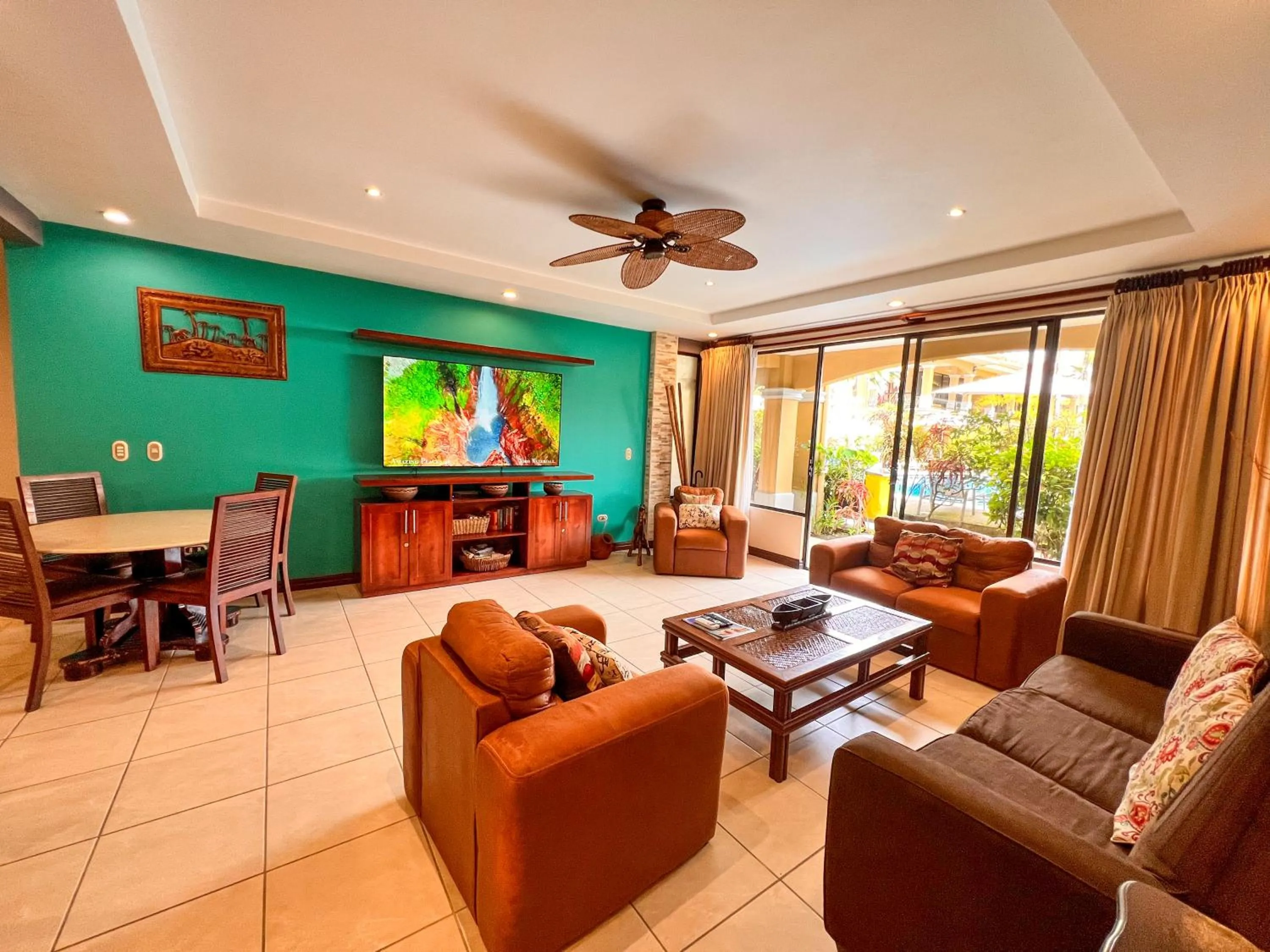 Living room in Monte Carlo Luxury Condominiums