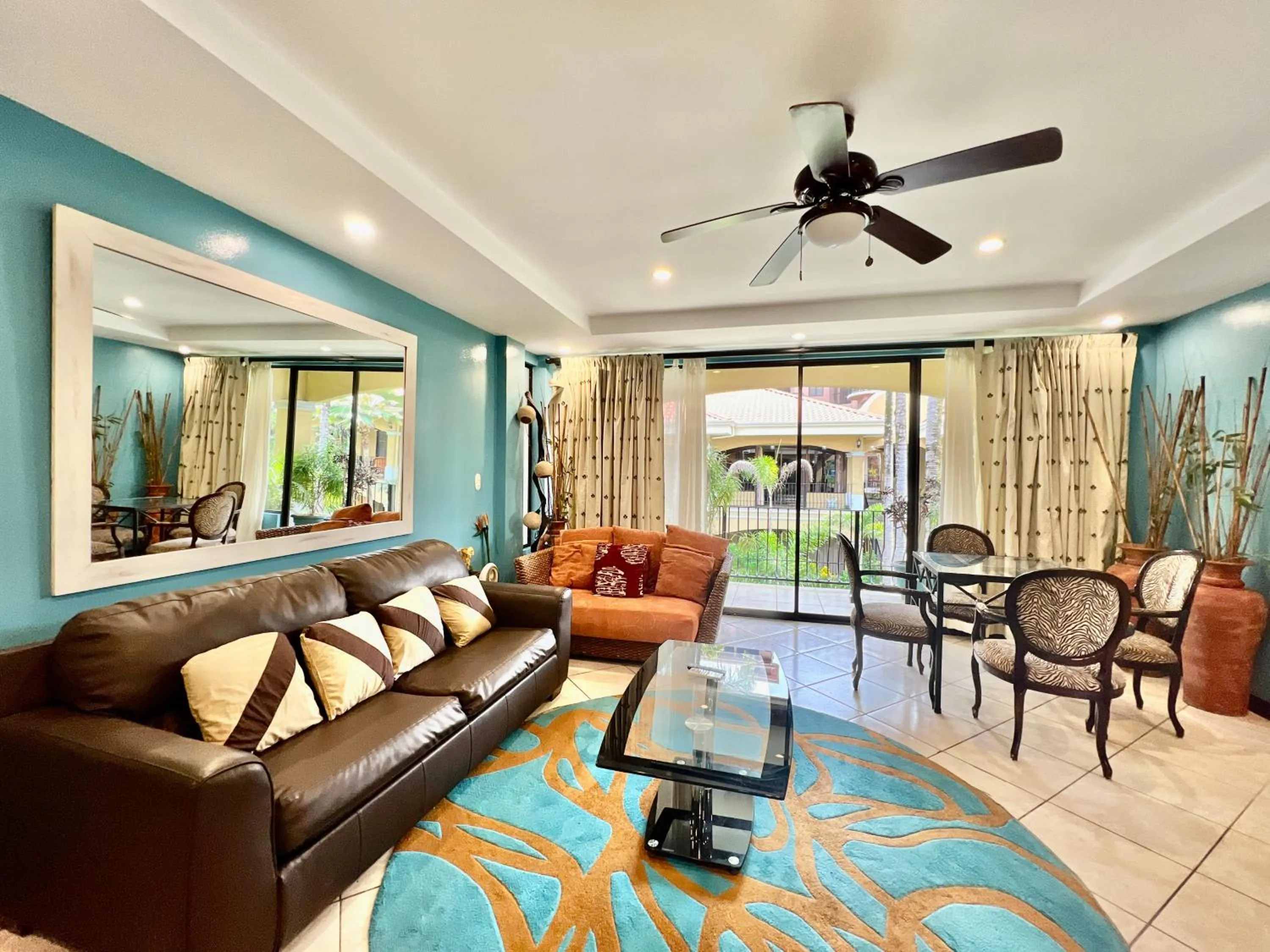 Living room in Monte Carlo Luxury Condominiums