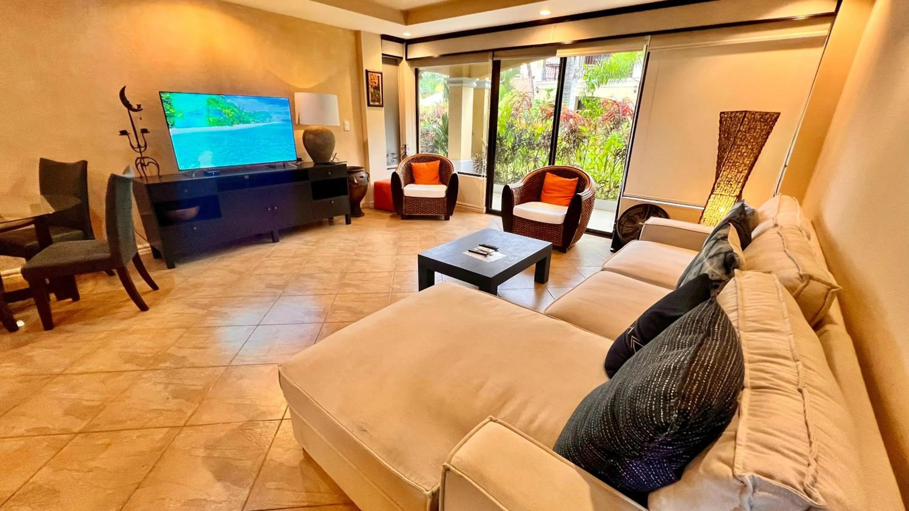 Living room in Monte Carlo Luxury Condominiums