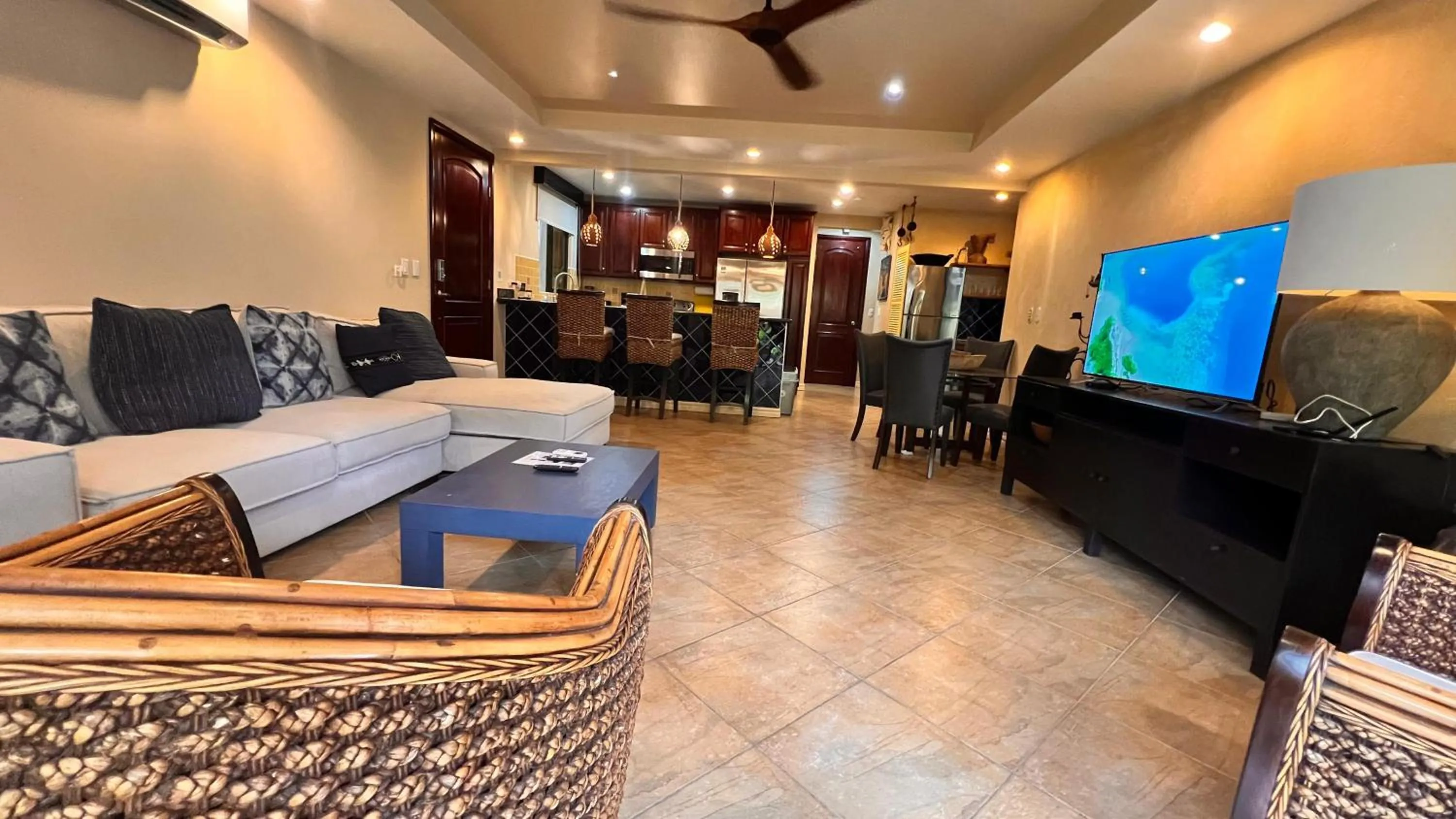 Living room in Monte Carlo Luxury Condominiums