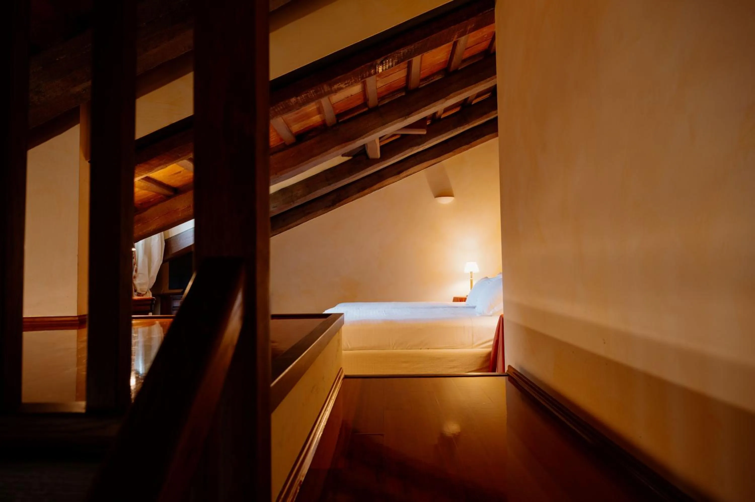 Bed in Hotel Casa Pavesi