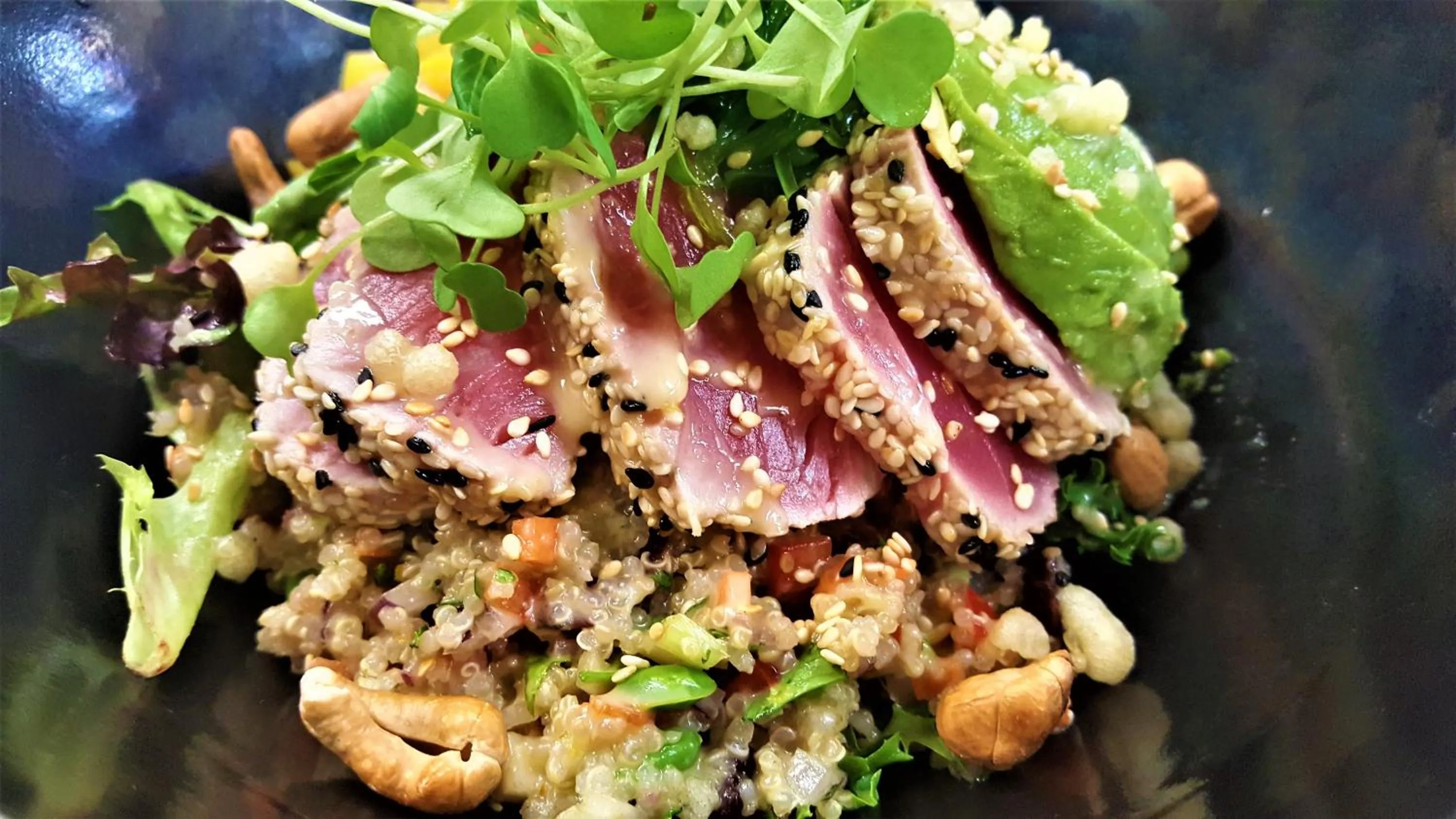 Food close-up in L'Oasis de l'Île