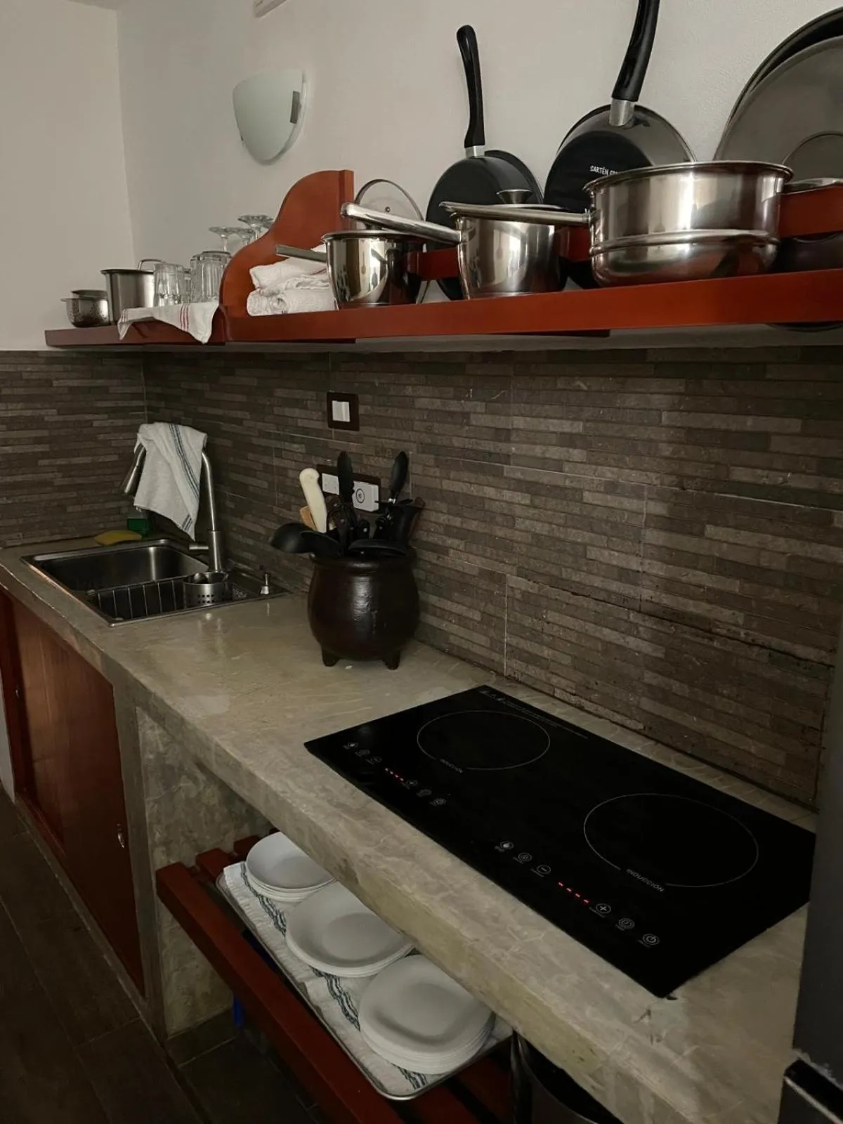 Kitchen or kitchenette in Caribo Cozumel
