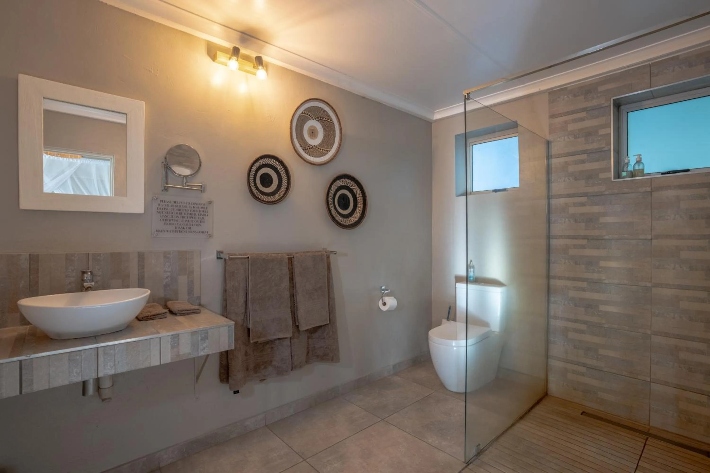 Shower in The Waterfront, Maun