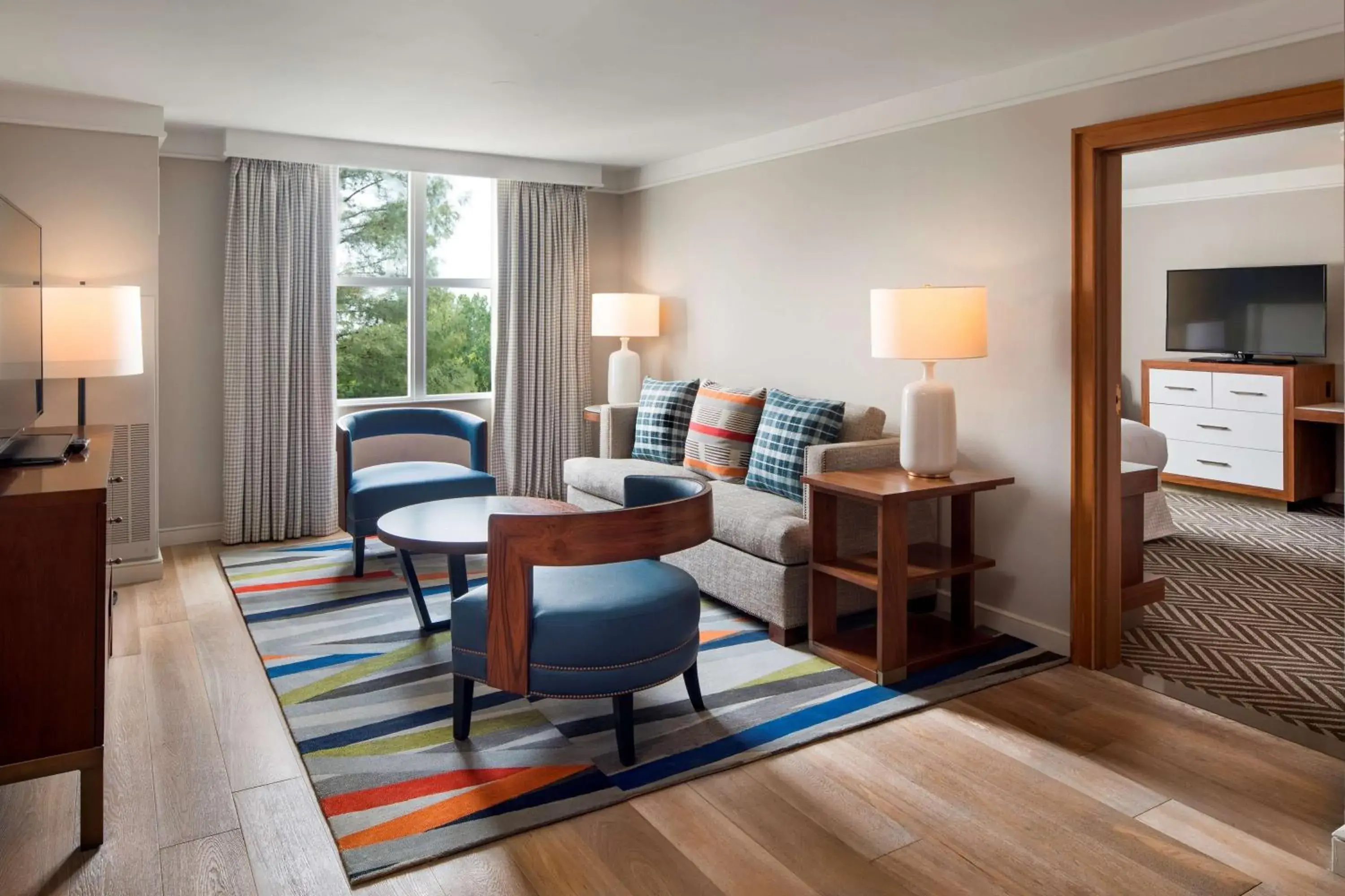 Living room in Hilton University of Florida Conference Center Gainesville Living room in Hilton University of Florida Conference Center Gainesville