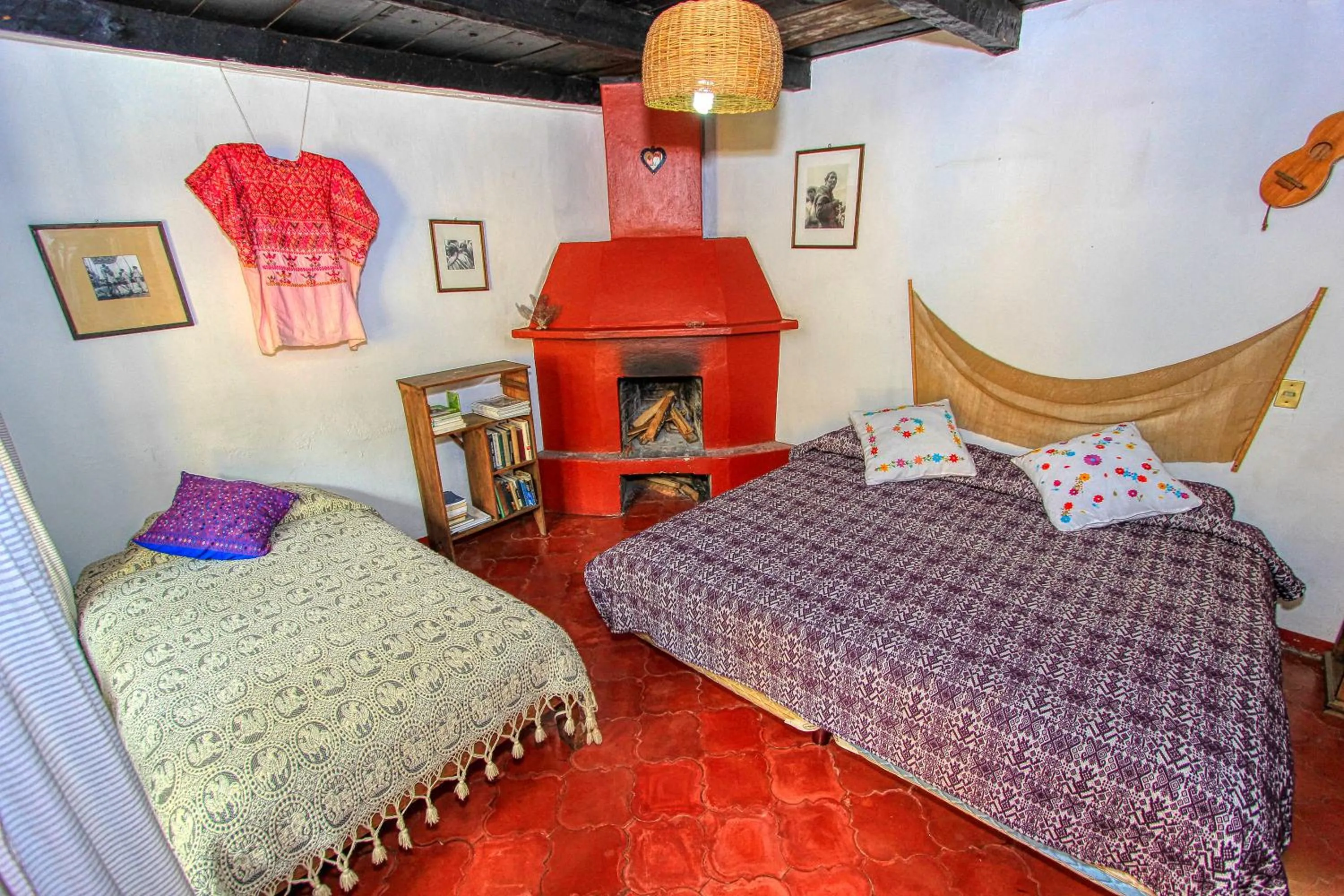 Bed in Hotel Na Bolom