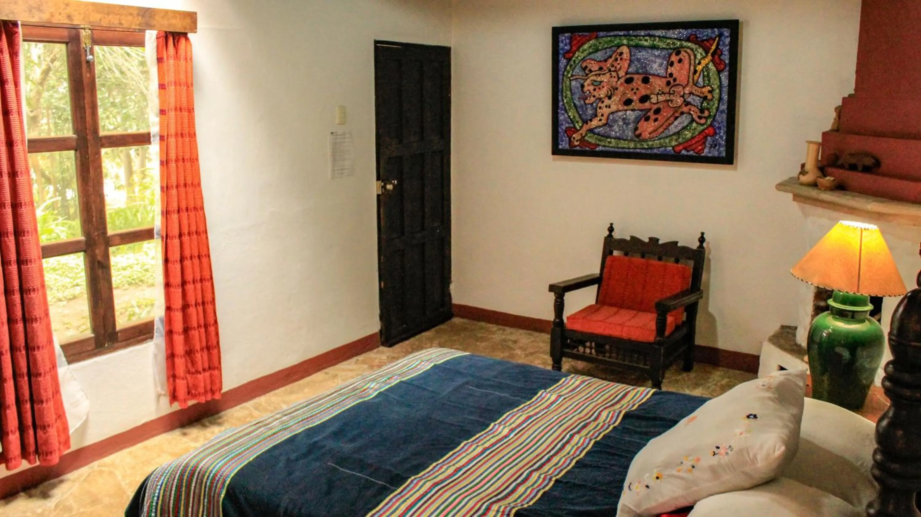 Bed in Hotel Na Bolom