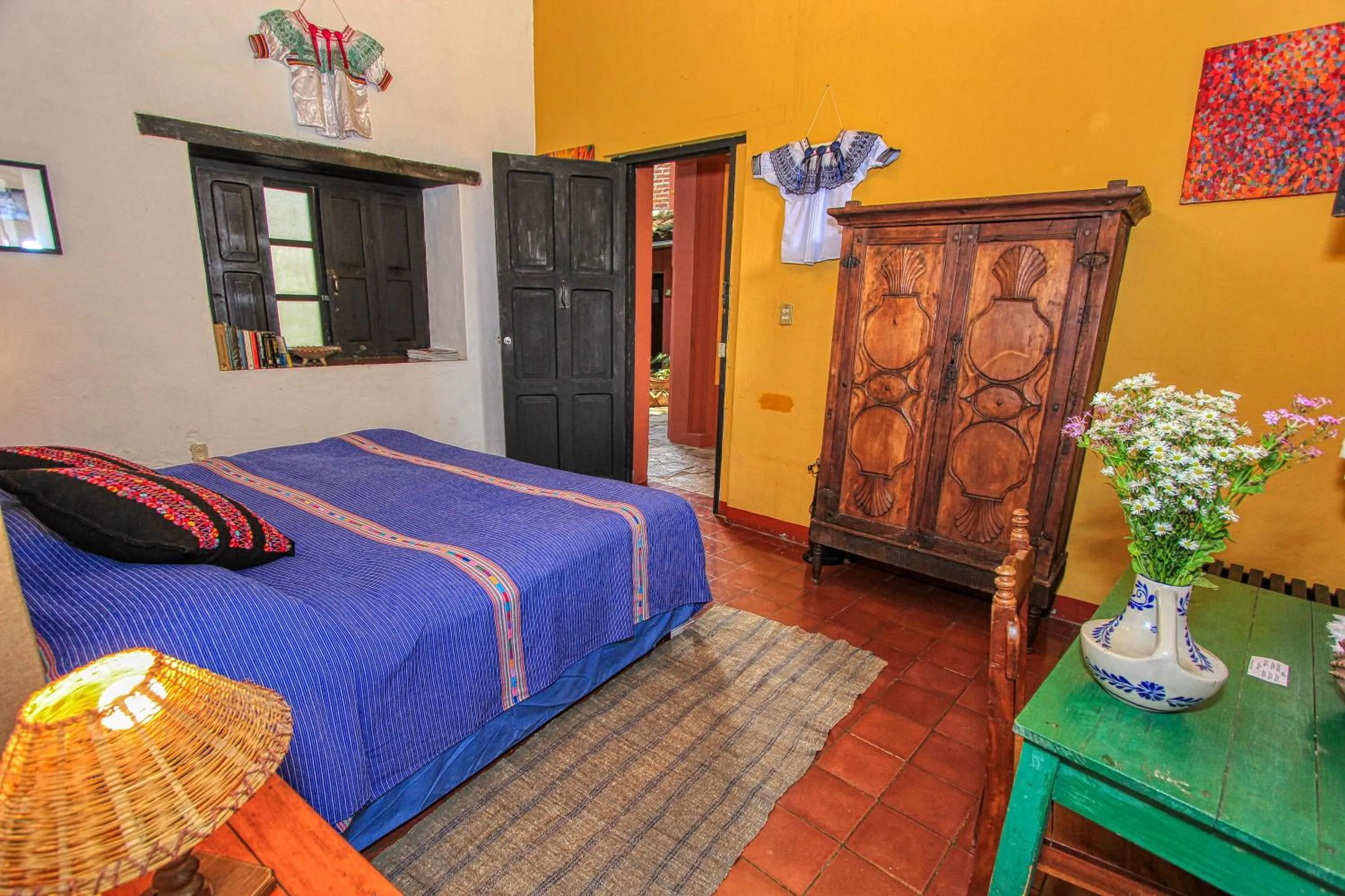 Bed in Hotel Na Bolom