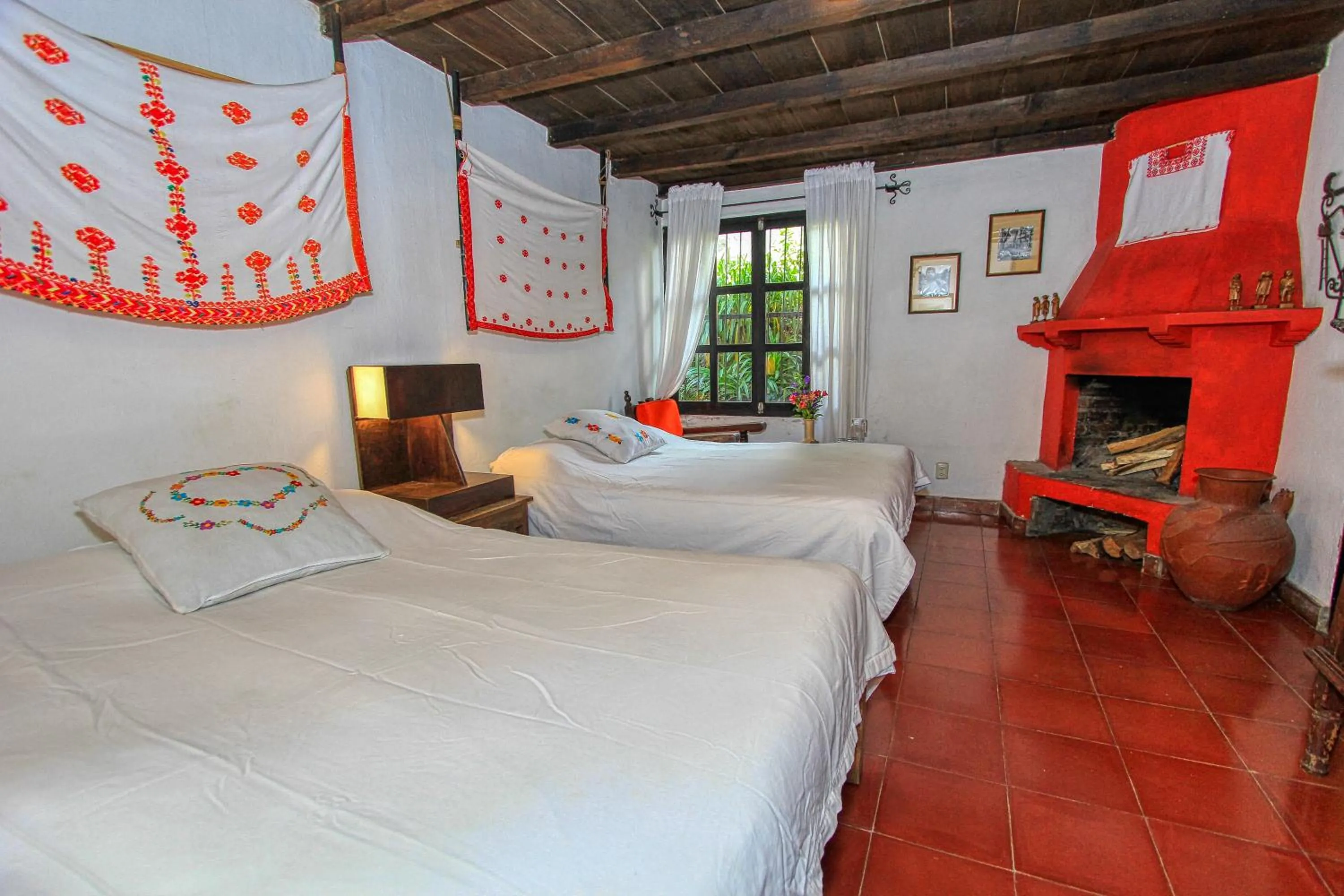 Bed in Hotel Na Bolom