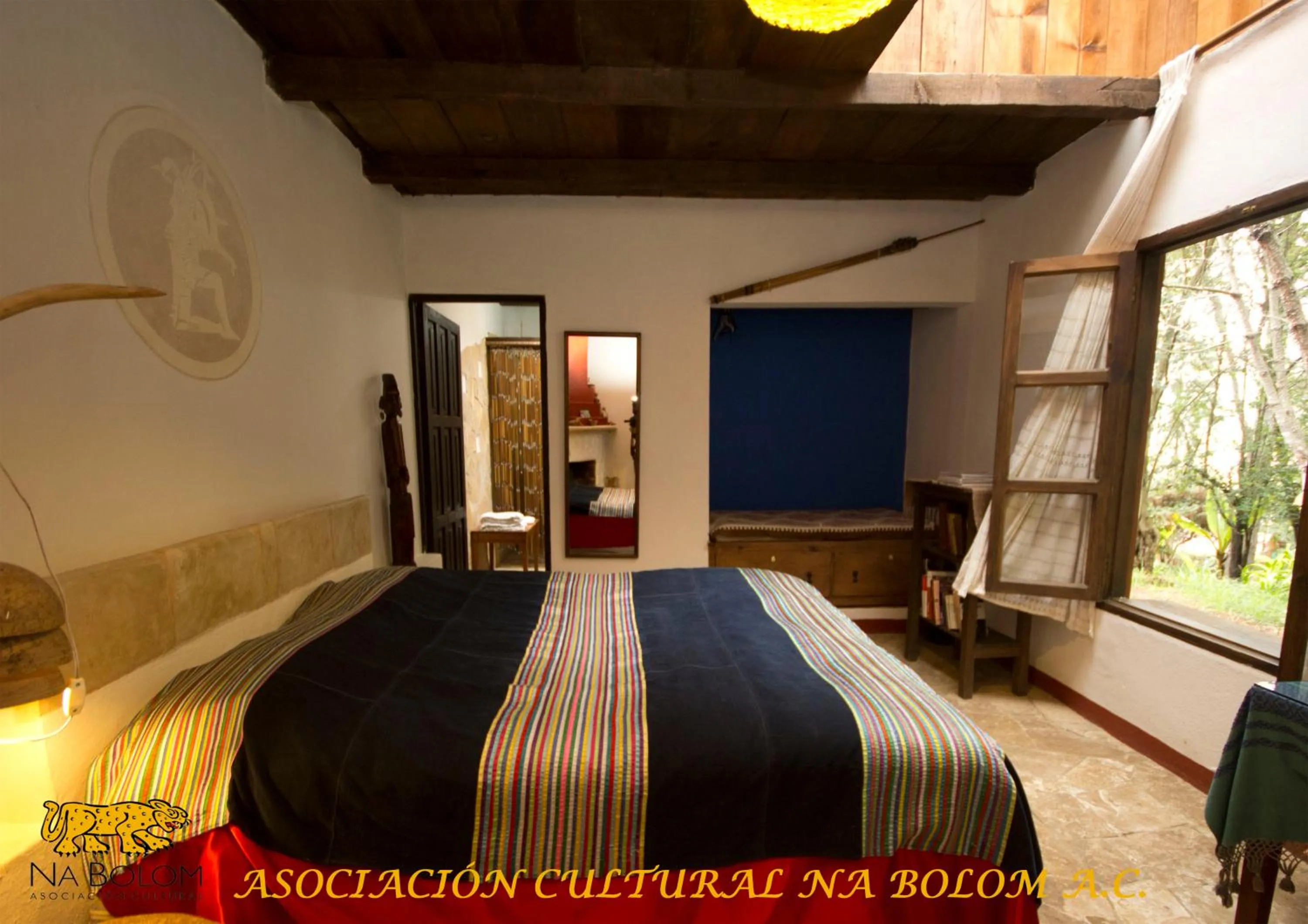 Bed in Hotel Na Bolom