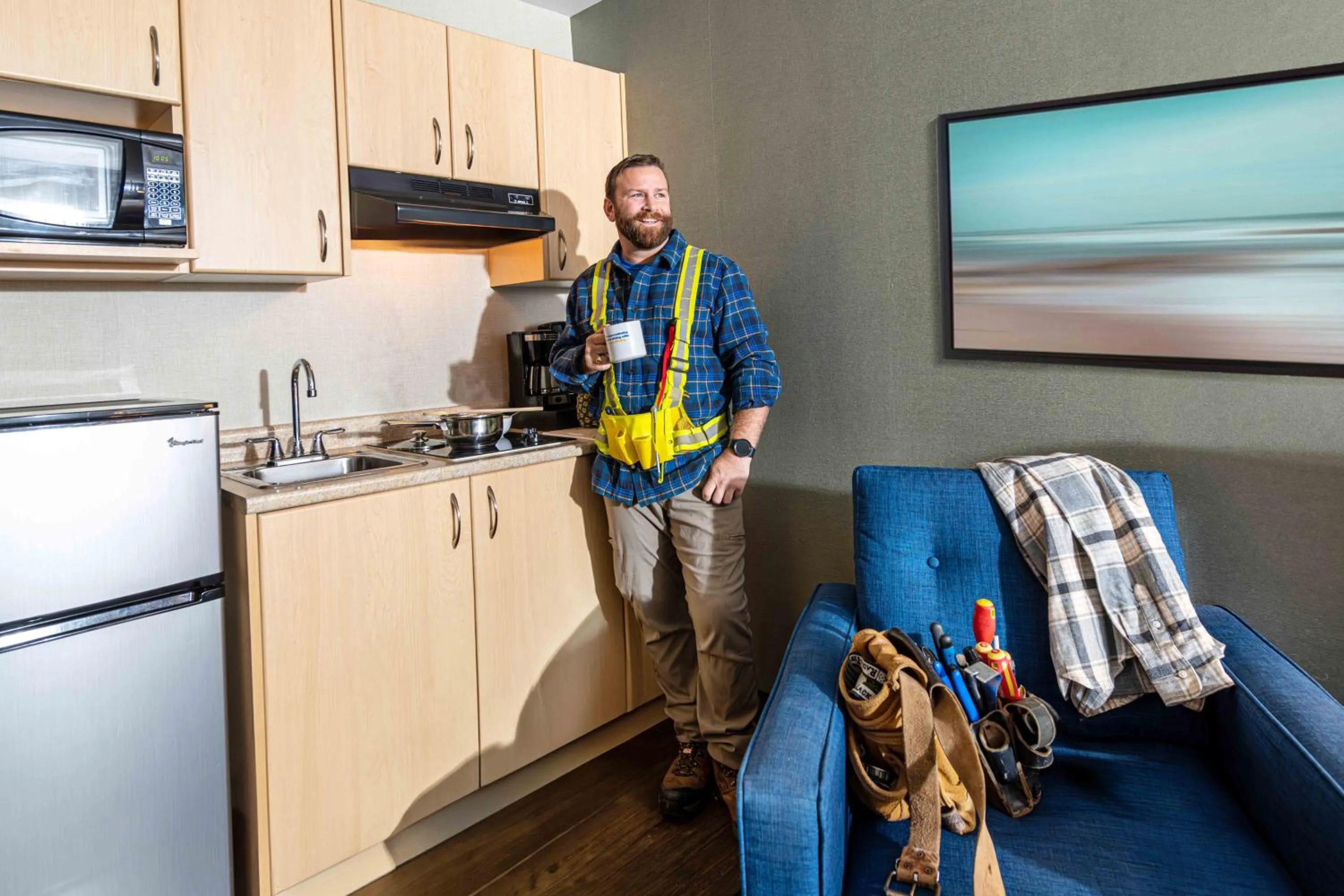 Kitchen or kitchenette in Accent Inns Burnaby