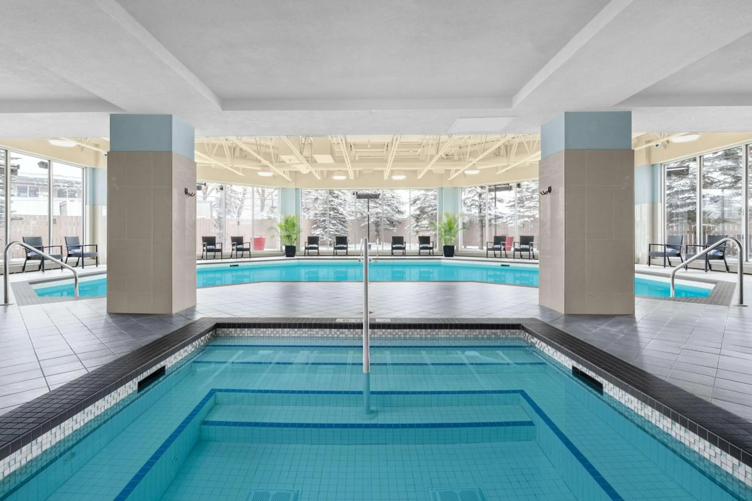 Pool view in Hilton Garden Inn Calgary Airport